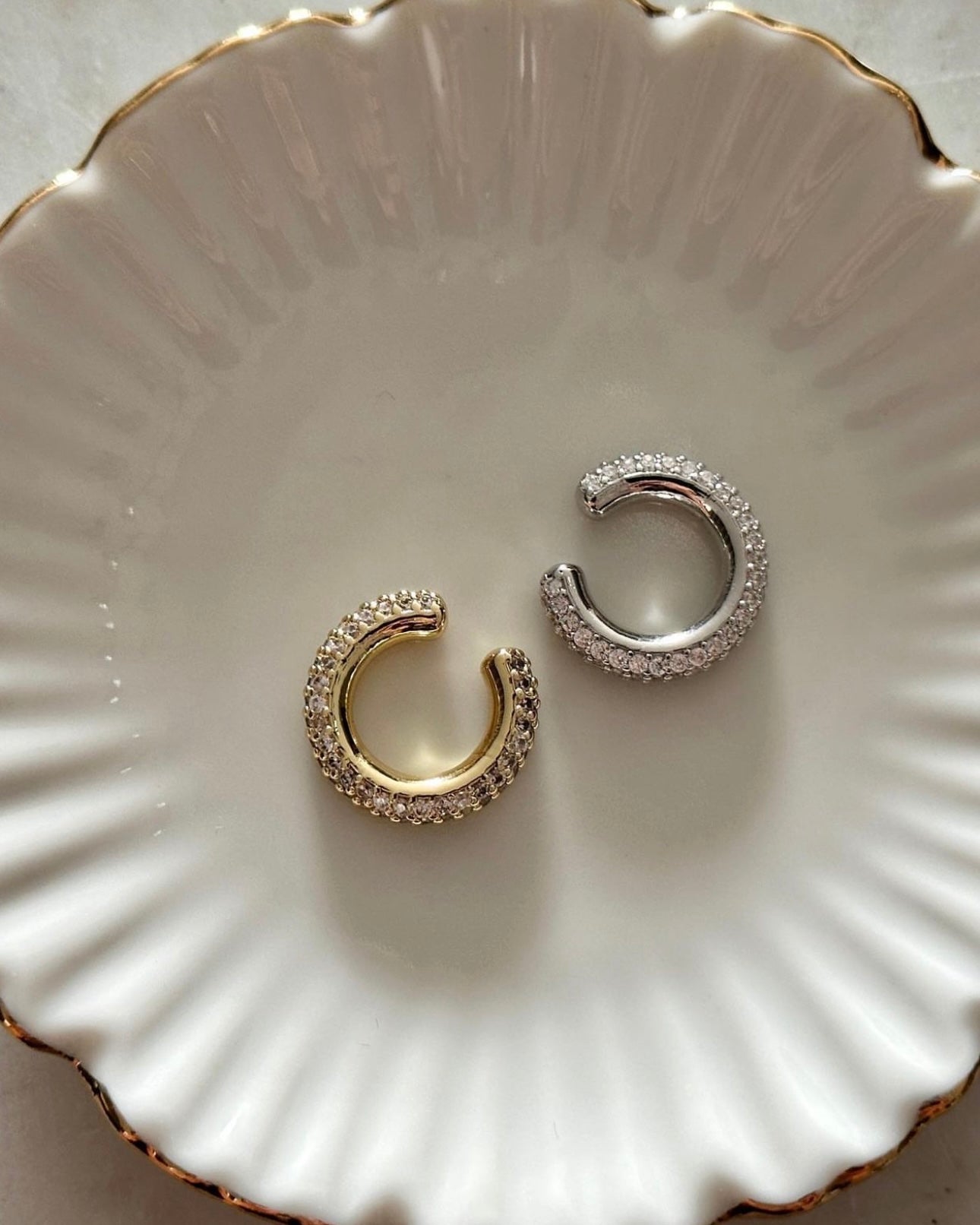 Pavé Ear Cuff - Silver