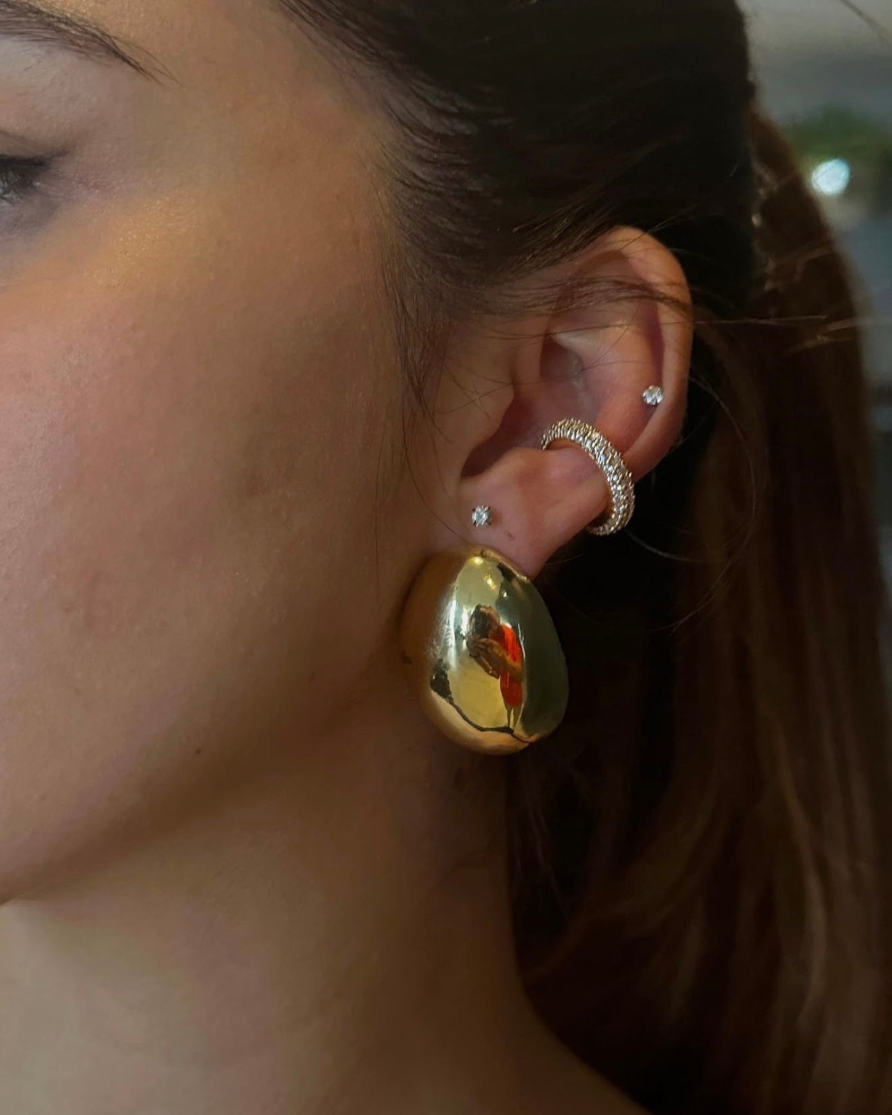 Pavé Ear Cuff - Gold