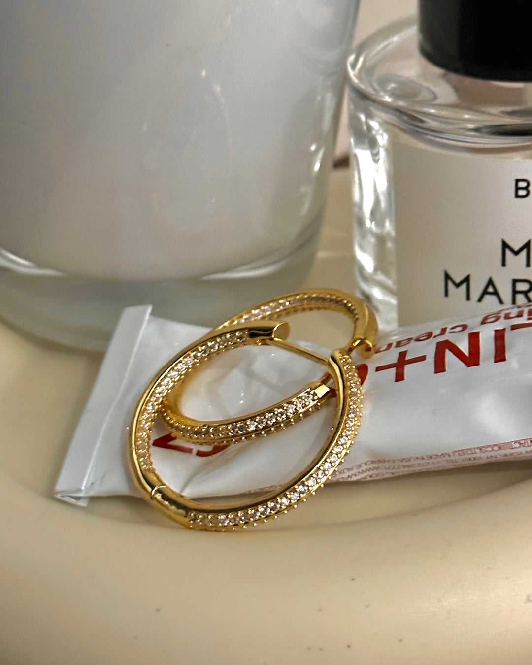 Lotus Pavé Hoops
