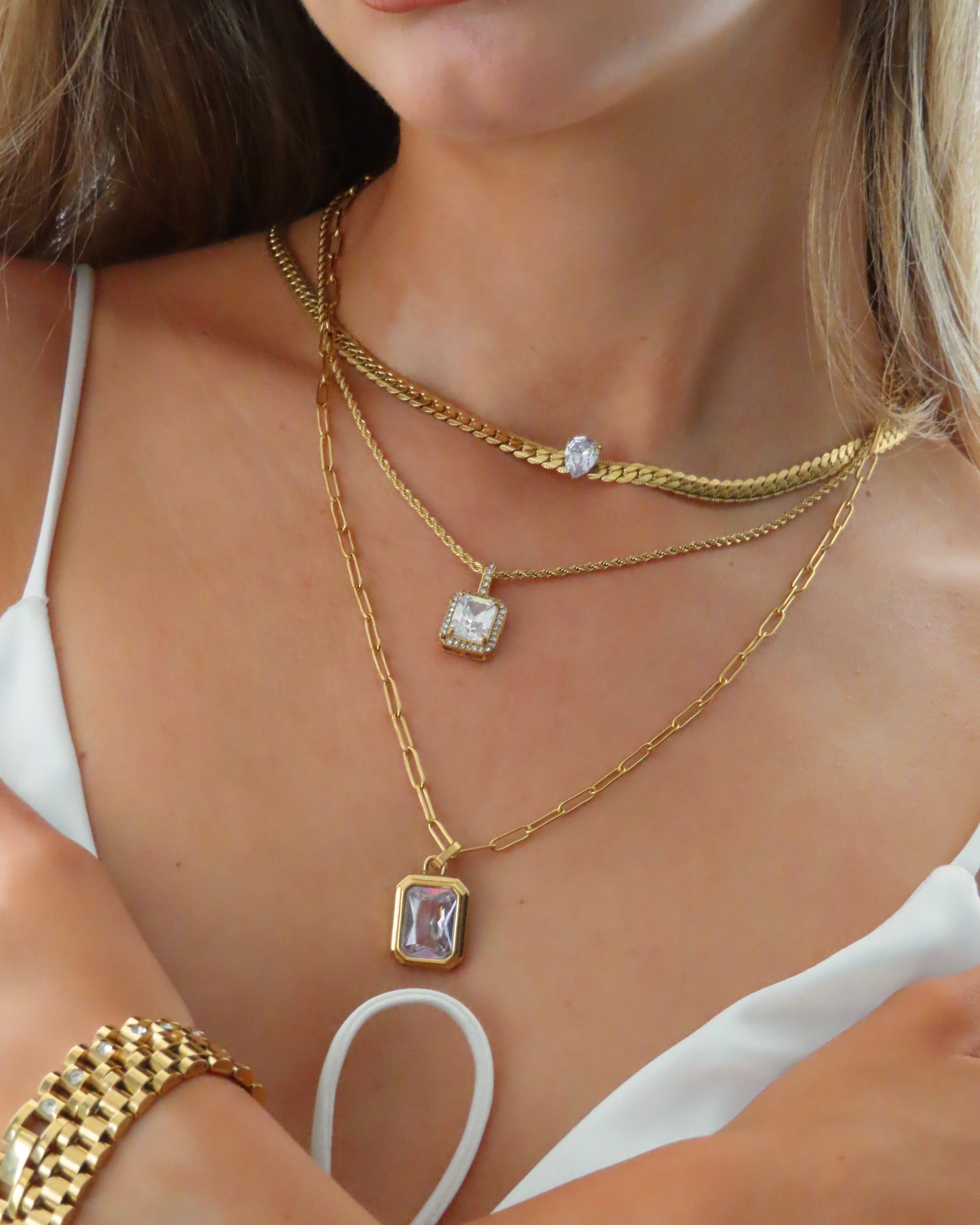 Rome CZ Necklace