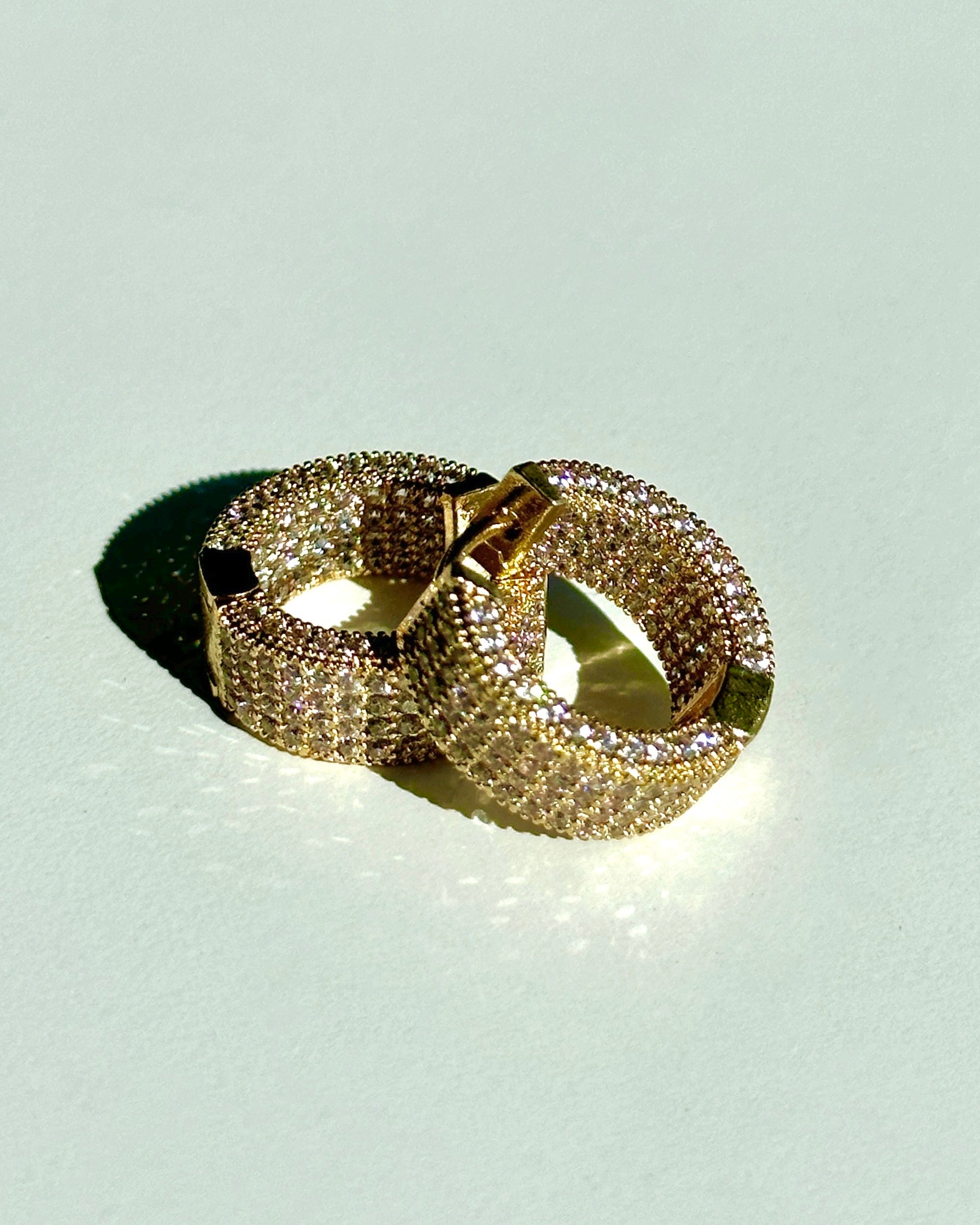 Kaia Pavé Hoops - Gold