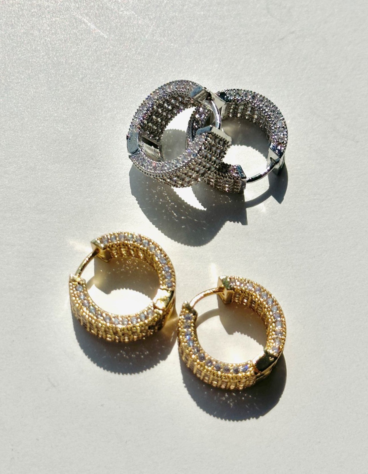 Kaia Pavé Hoops - Gold