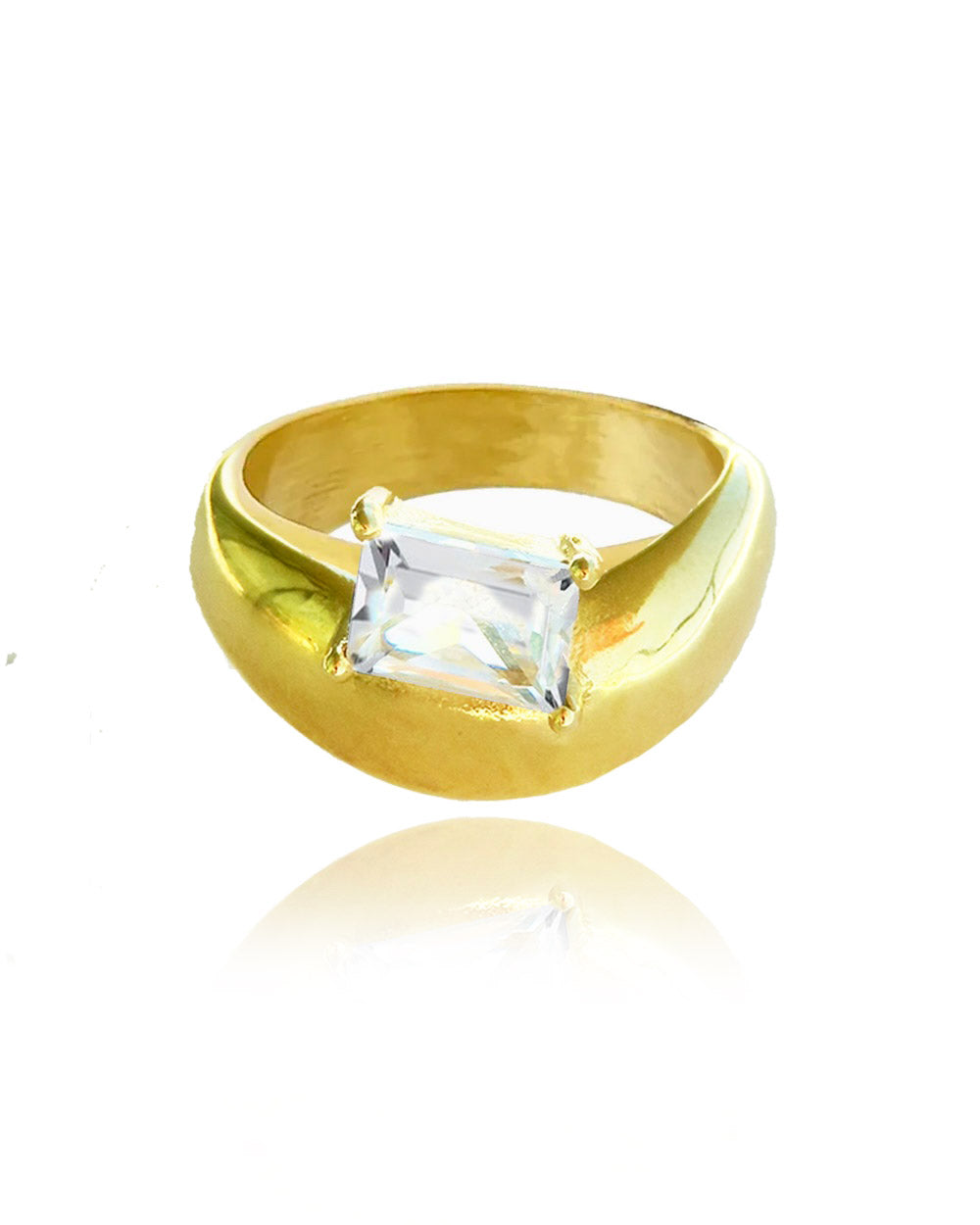 Bar CZ Ring