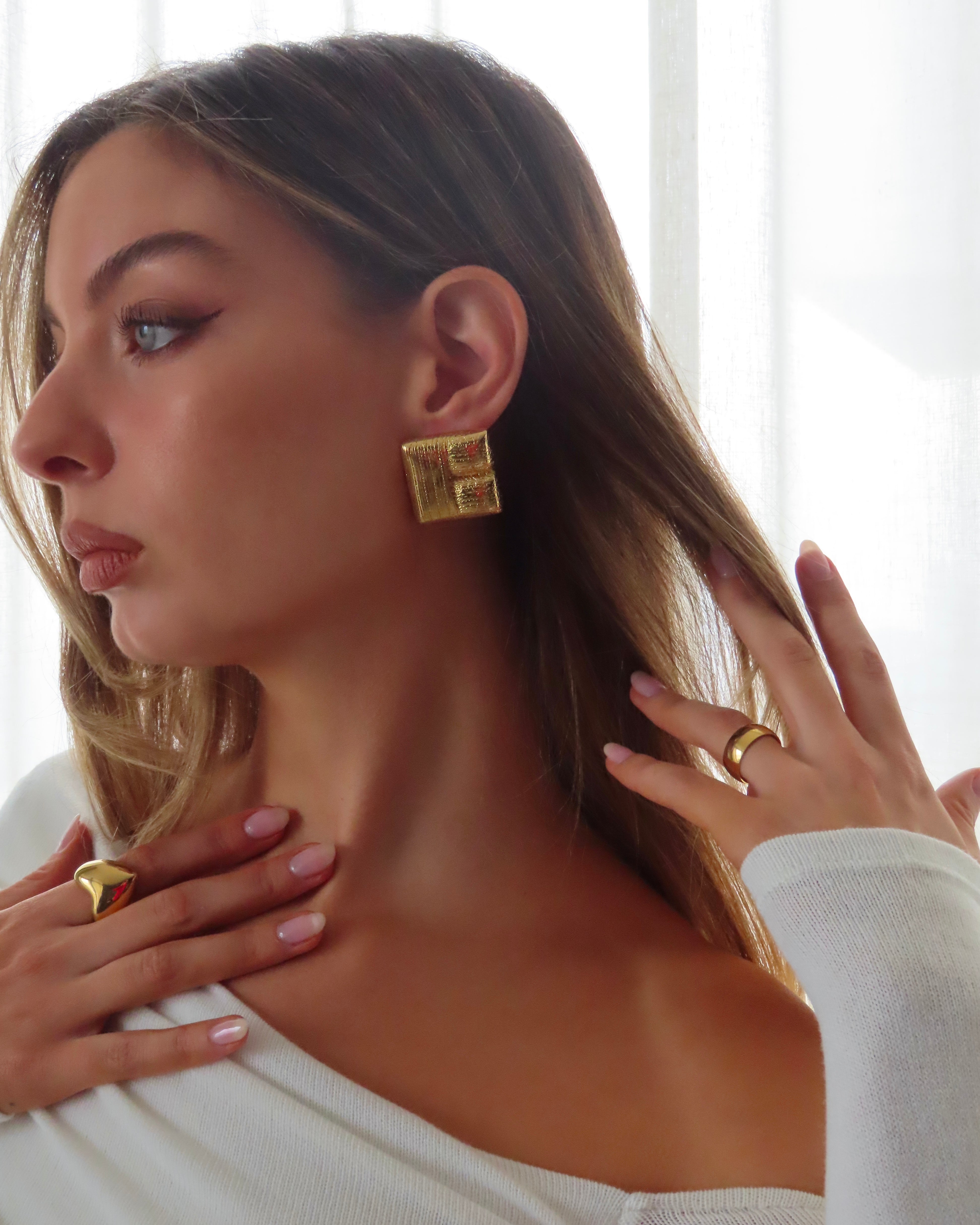 Travertine Earrings