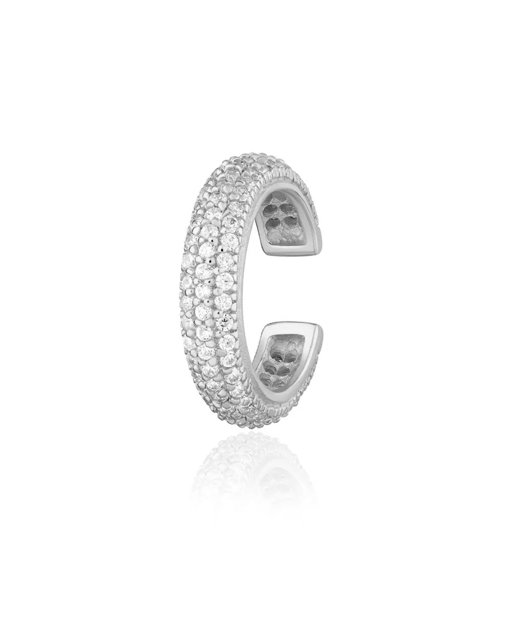 Pavé Ear Cuff - Silver