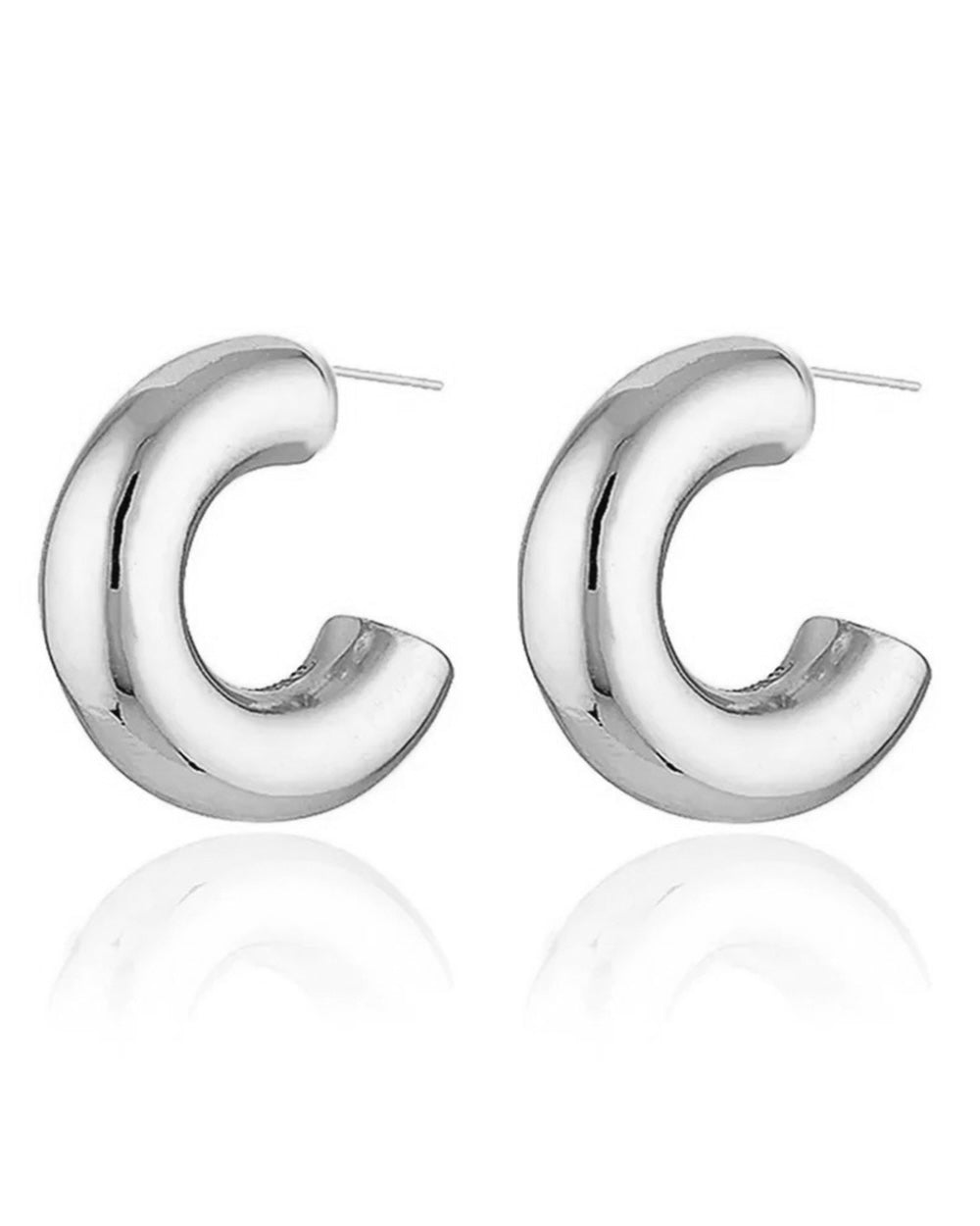 Amalfi Hoops - Silver