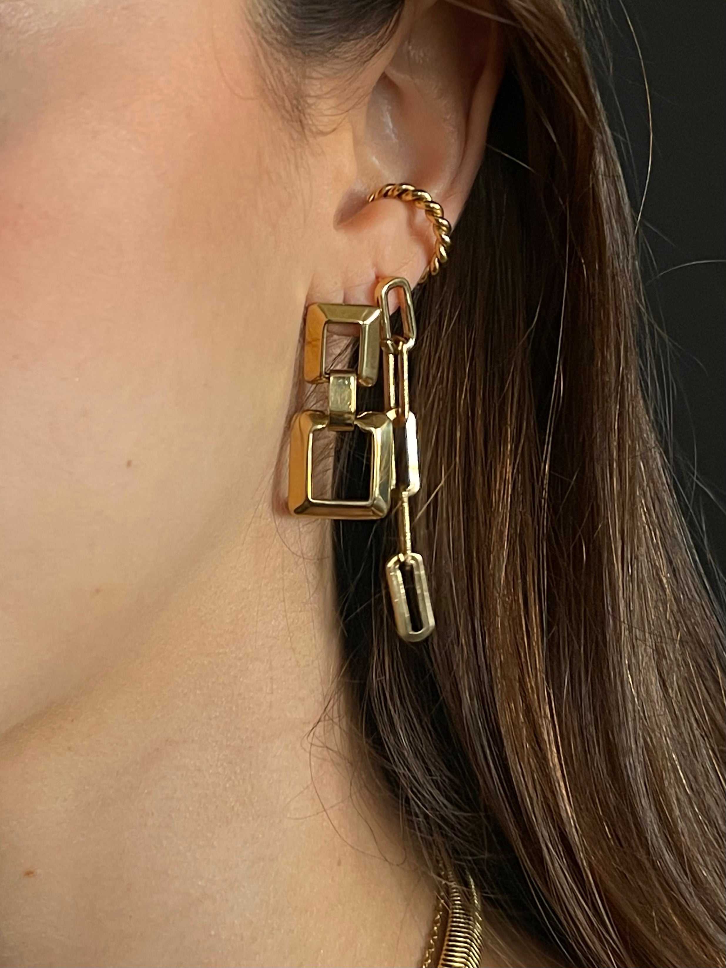 Long Link Earrings
