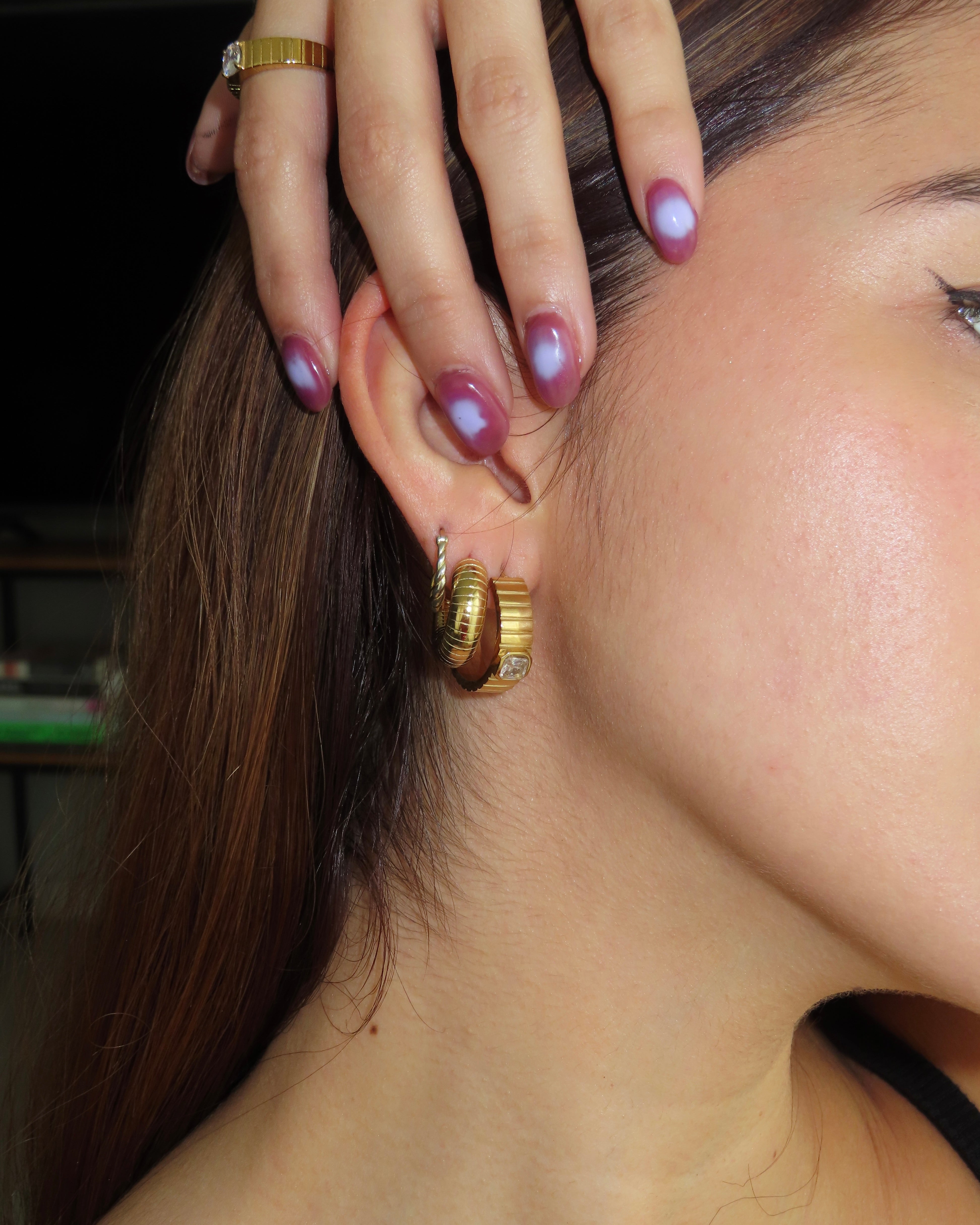Ribbed Hoops