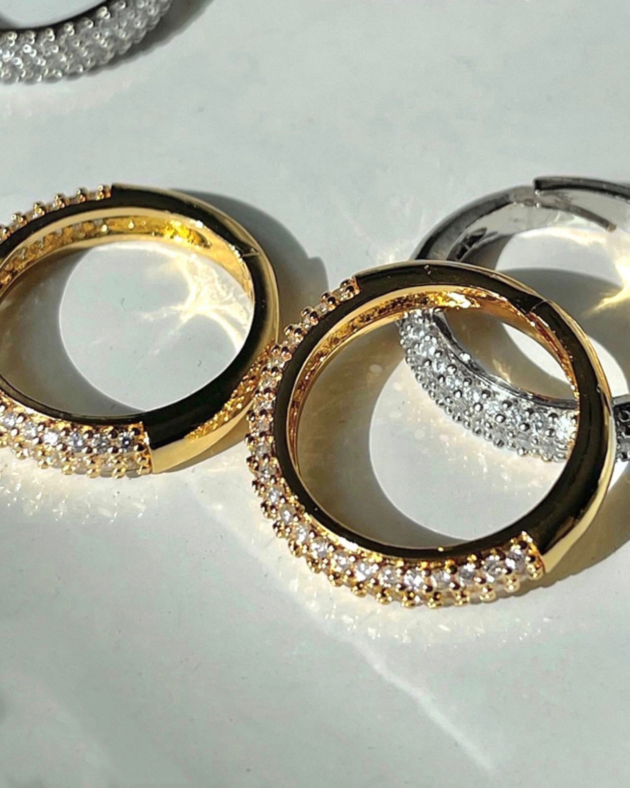 Baby Pavé Ring - Silver