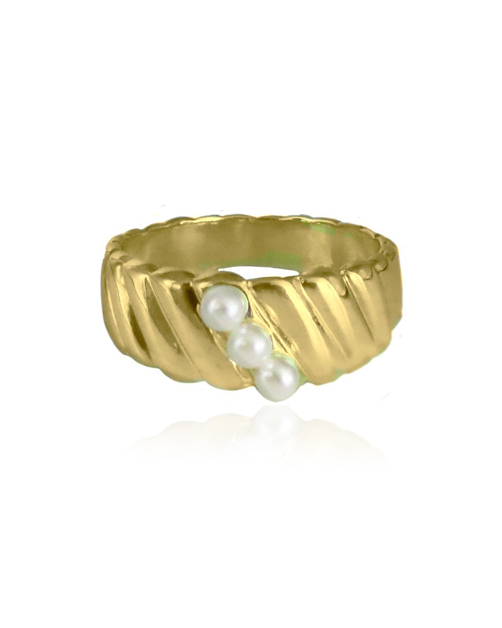 3 Pearl Ring ACID ROSE JEWELRY