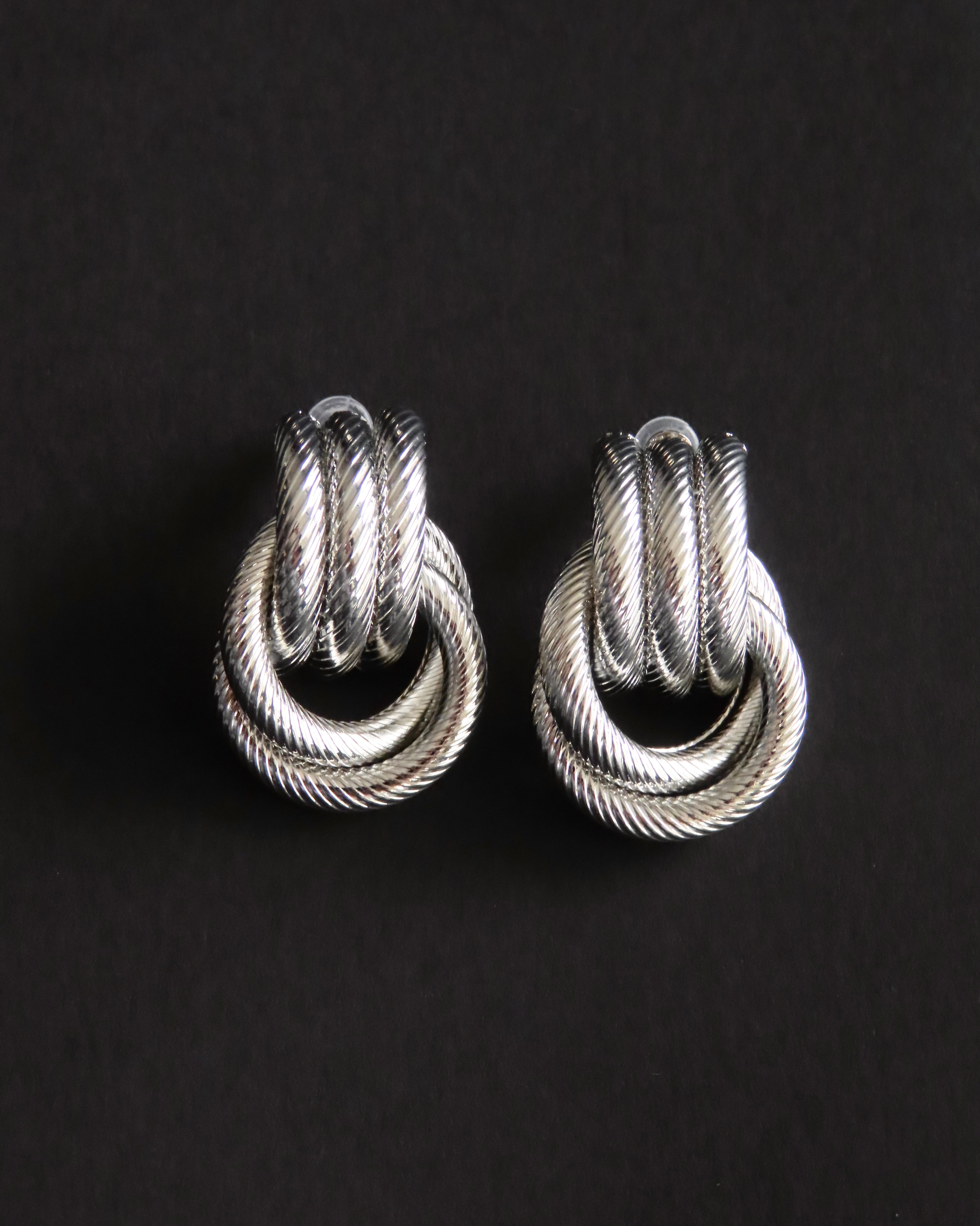 Knot Earrings - Silver