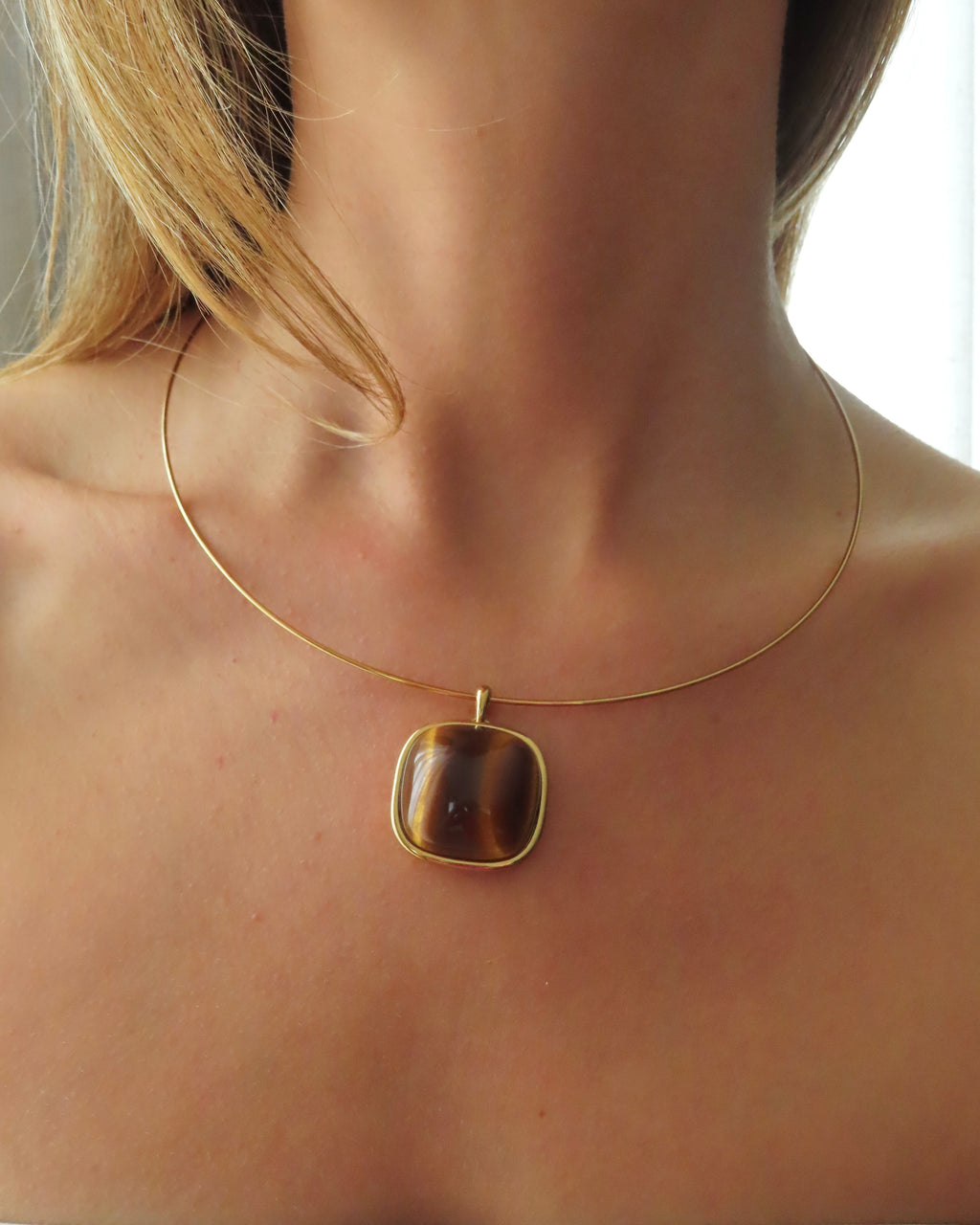 Carlyle Necklace - Tiger Eye