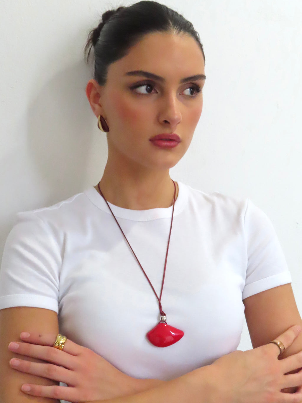 Clementine Necklace - Red