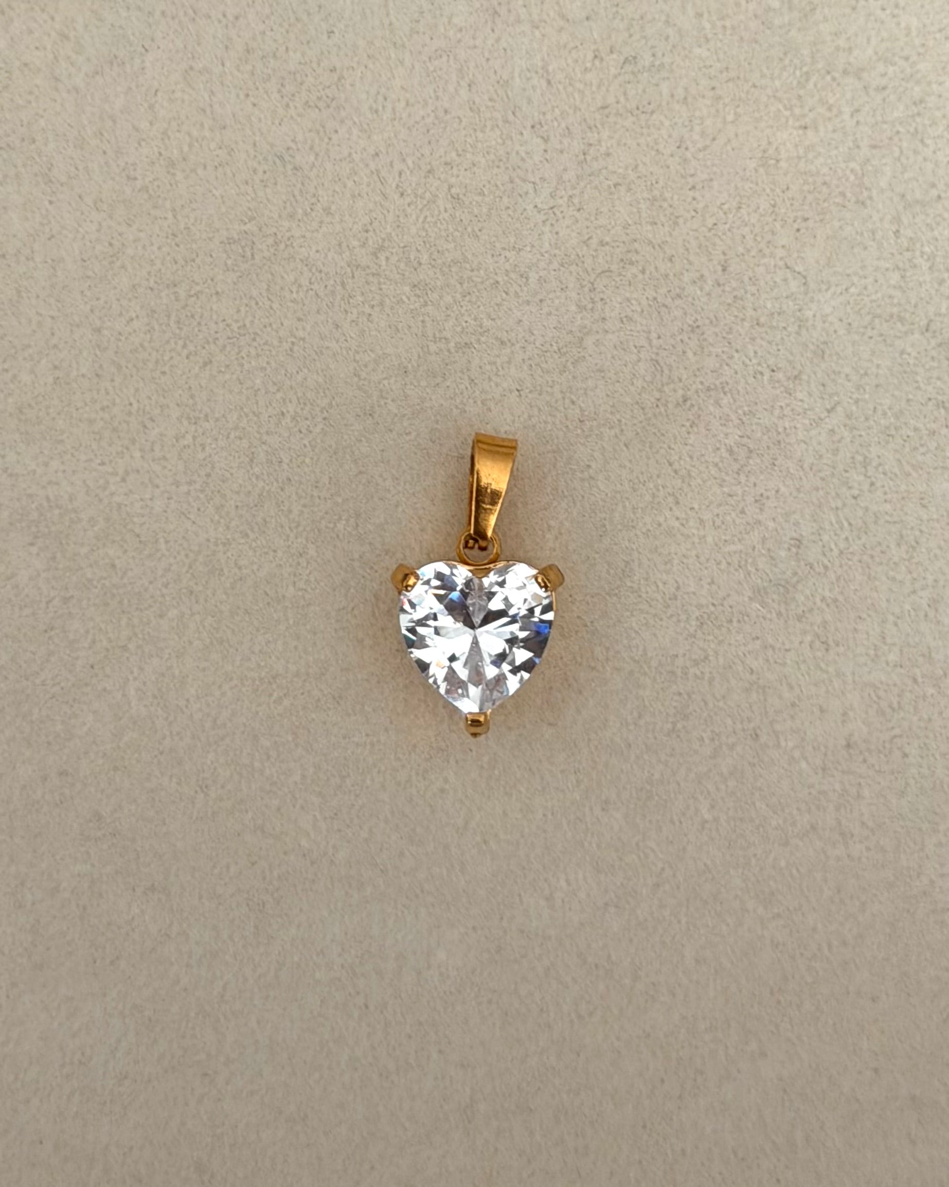 Heart CZ Charm
