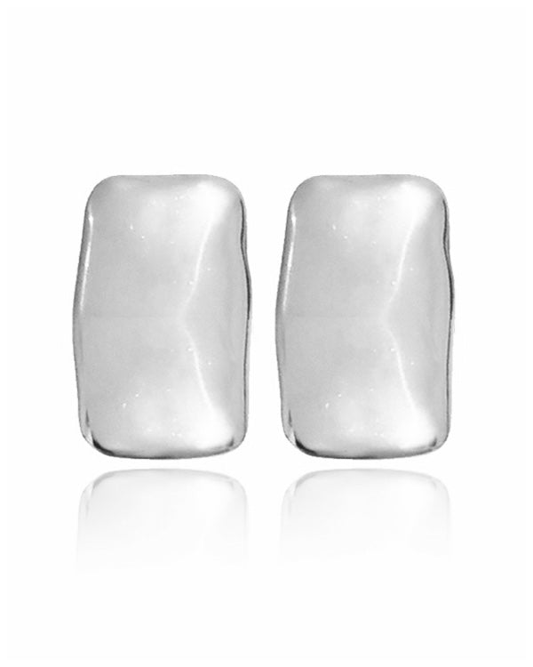 Slab Earrings - Silver