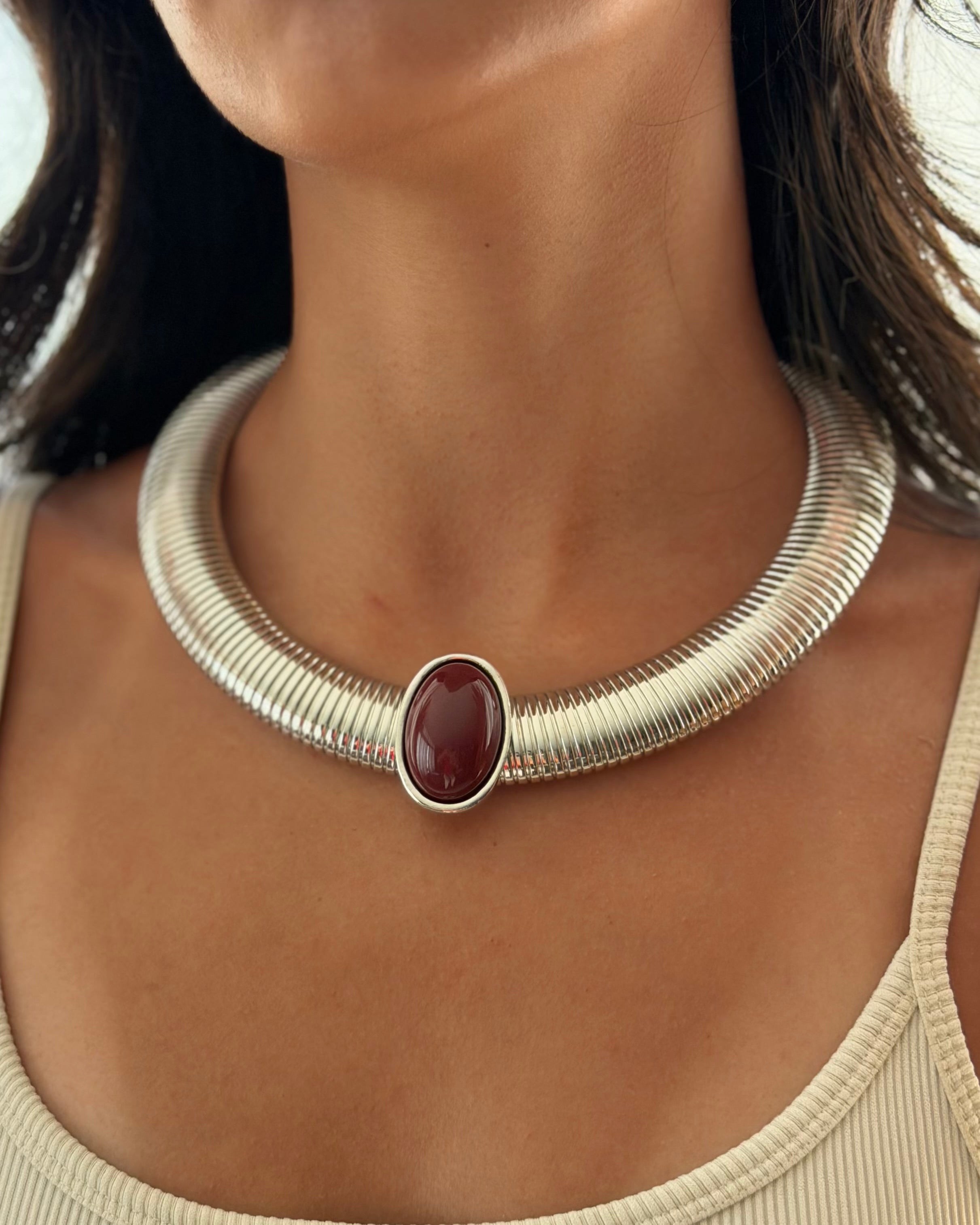 Faberge Necklace - Silver