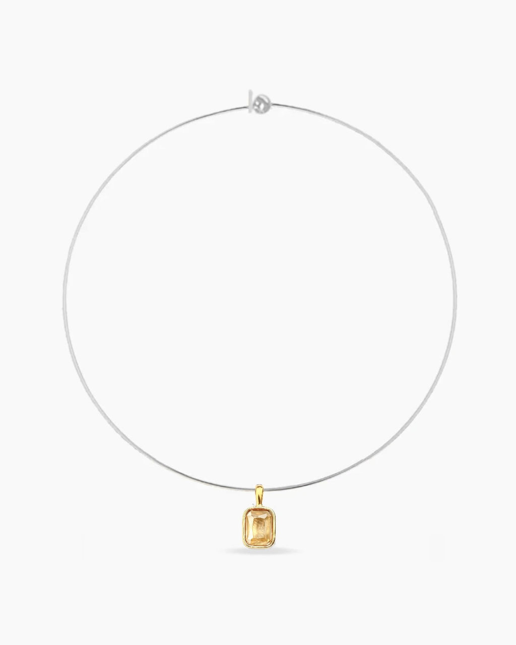 Carlyle Necklace - Yellow Baguette CZ