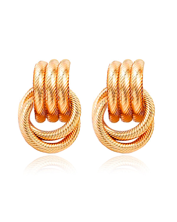 Knot Earrings - Gold