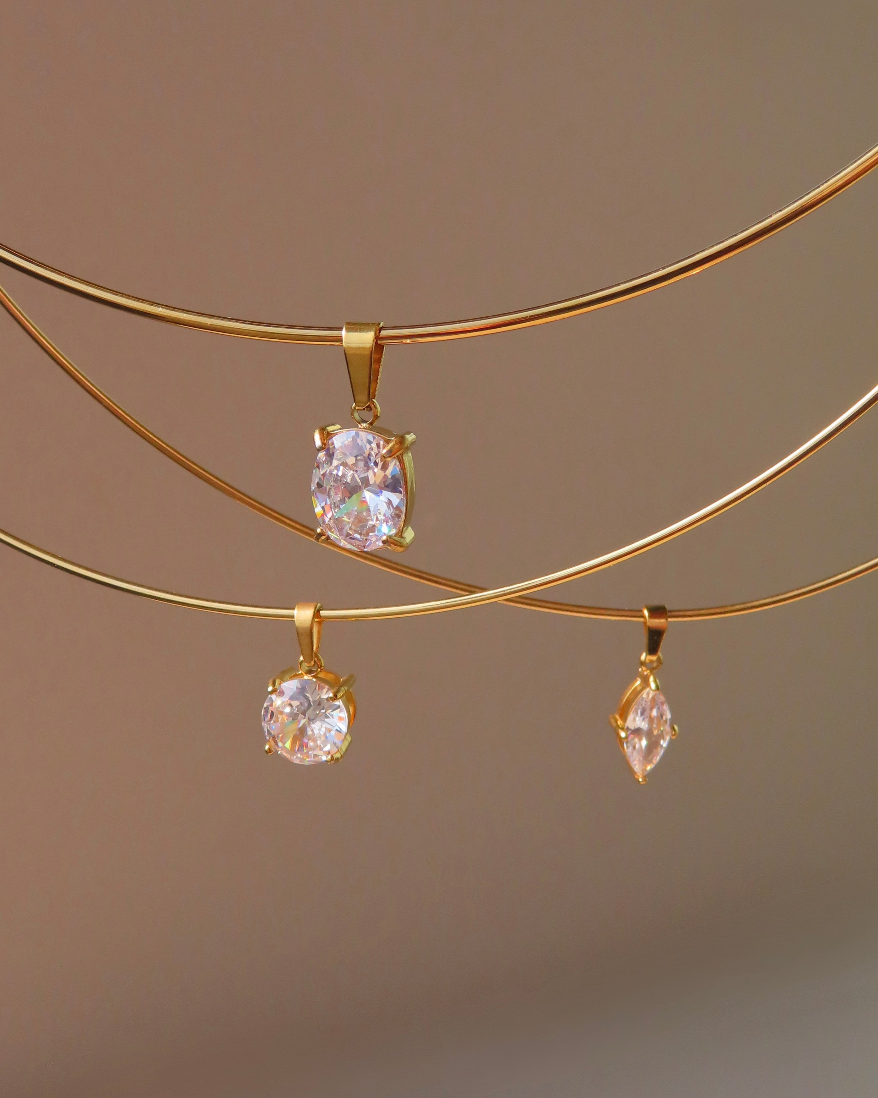 Carlyle Necklace - Oval CZ