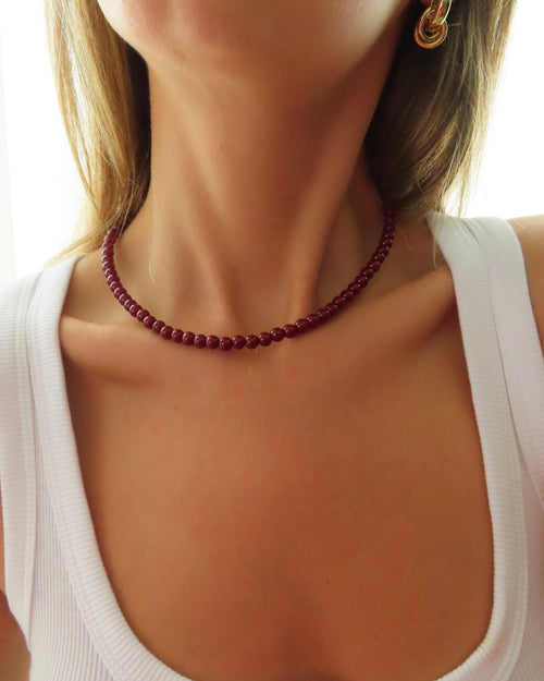 Belmare Necklace - Red