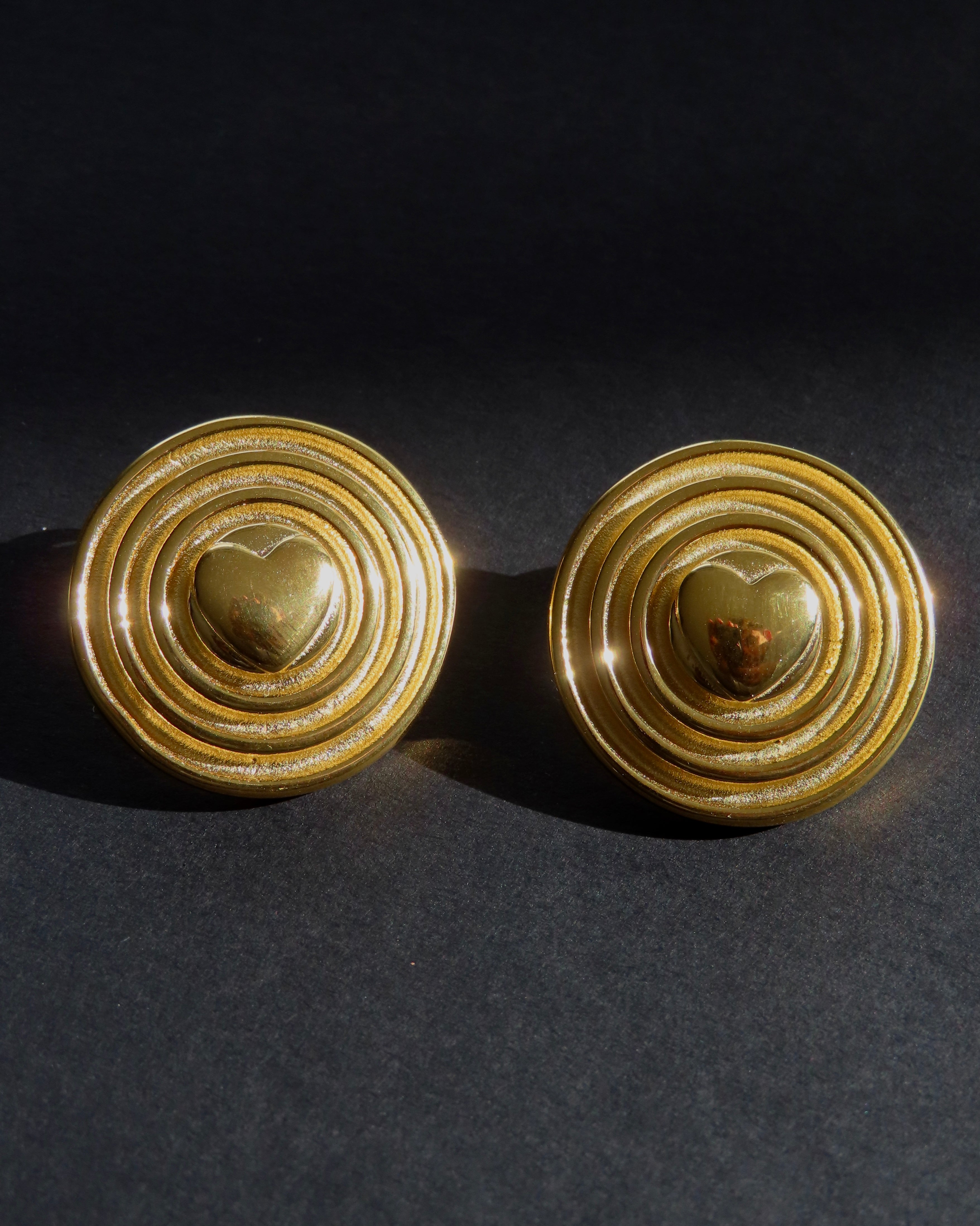 Plate Heart Earrings