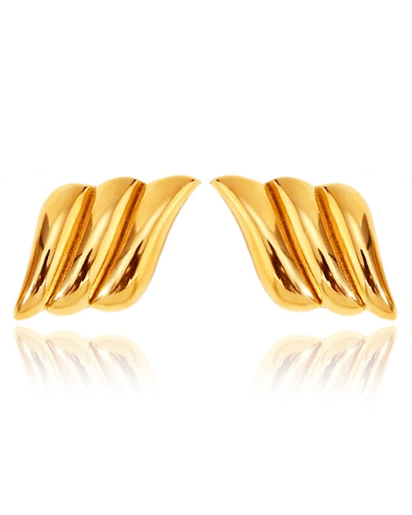Wing Earrings - Gold