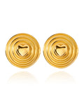 Plate Heart Earrings