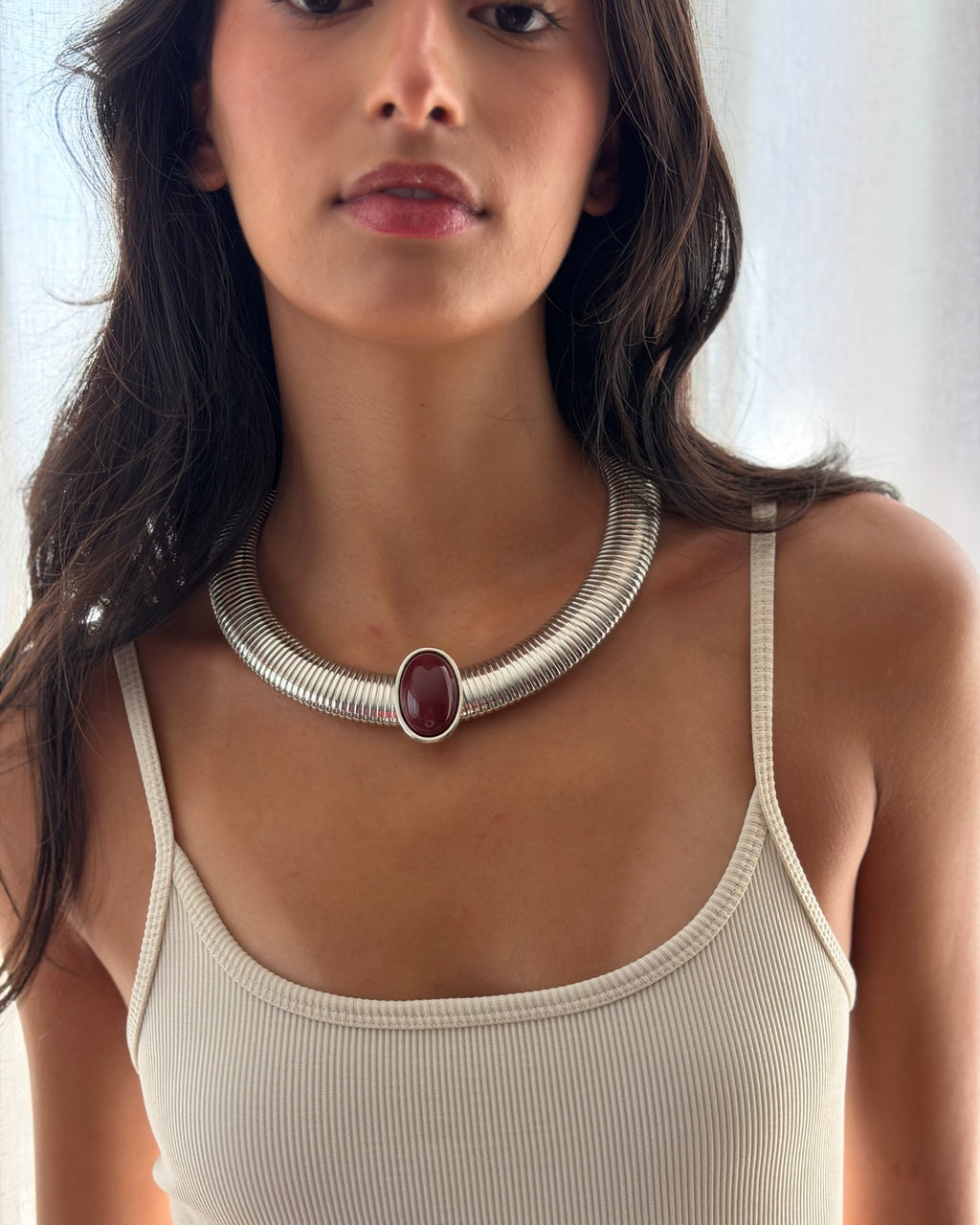 Faberge Necklace - Silver