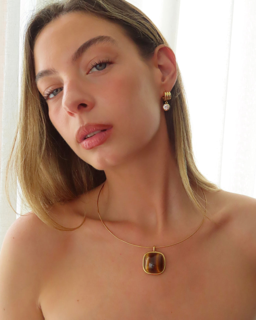 Carlyle Necklace - Tiger Eye