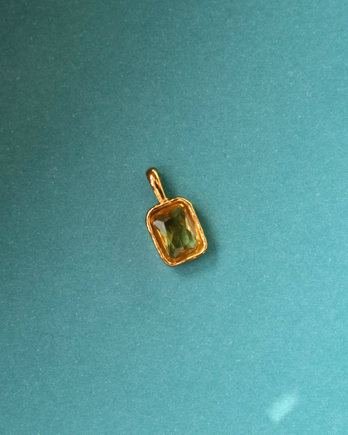 Yellow CZ Charm