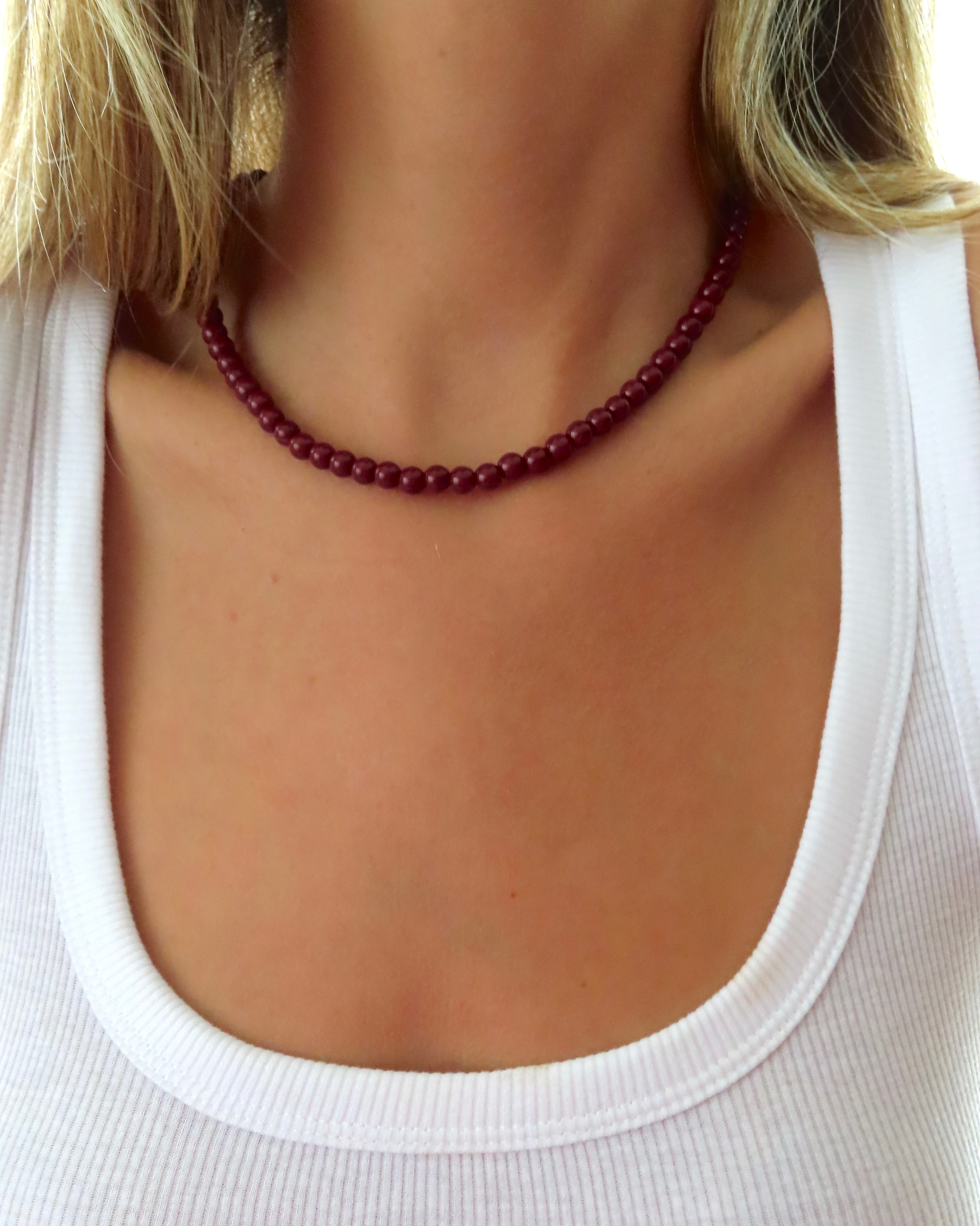 Belmare Necklace - Red