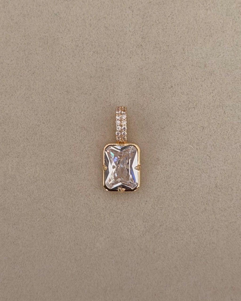 Emerald CZ Charm