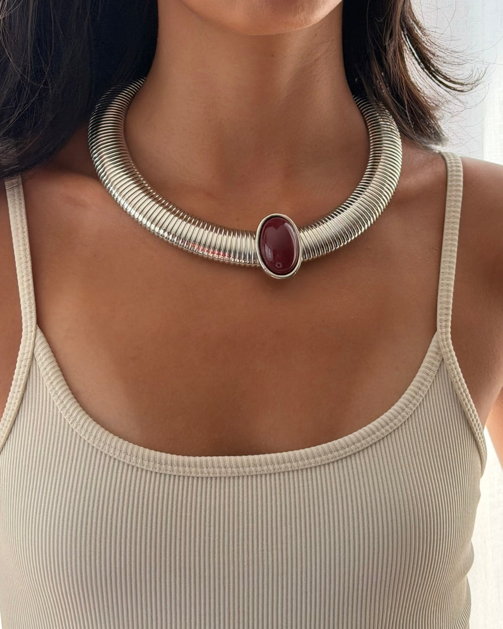 Faberge Necklace - Silver