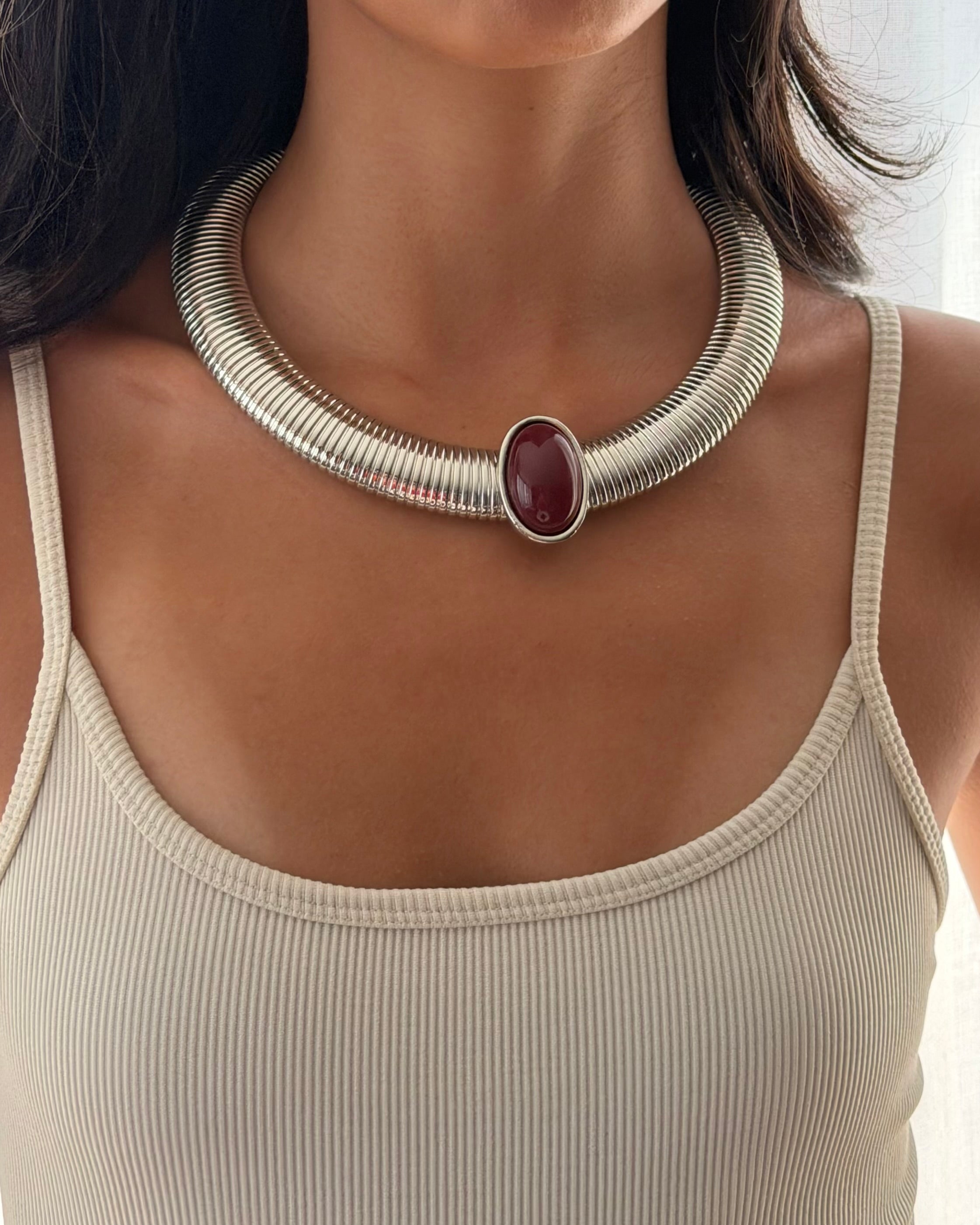 Faberge Necklace - Silver
