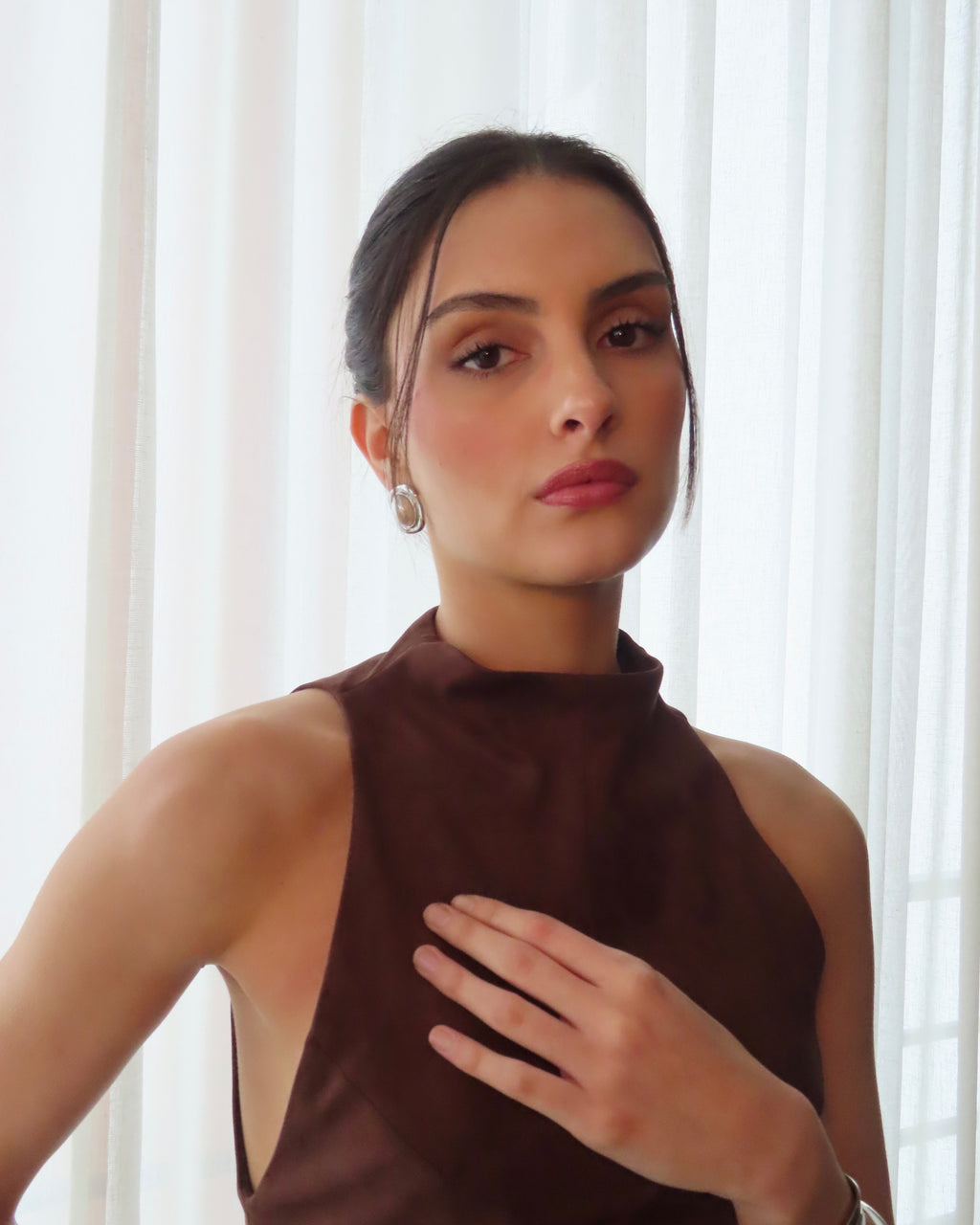 Noor Pearl Earrings - Silver