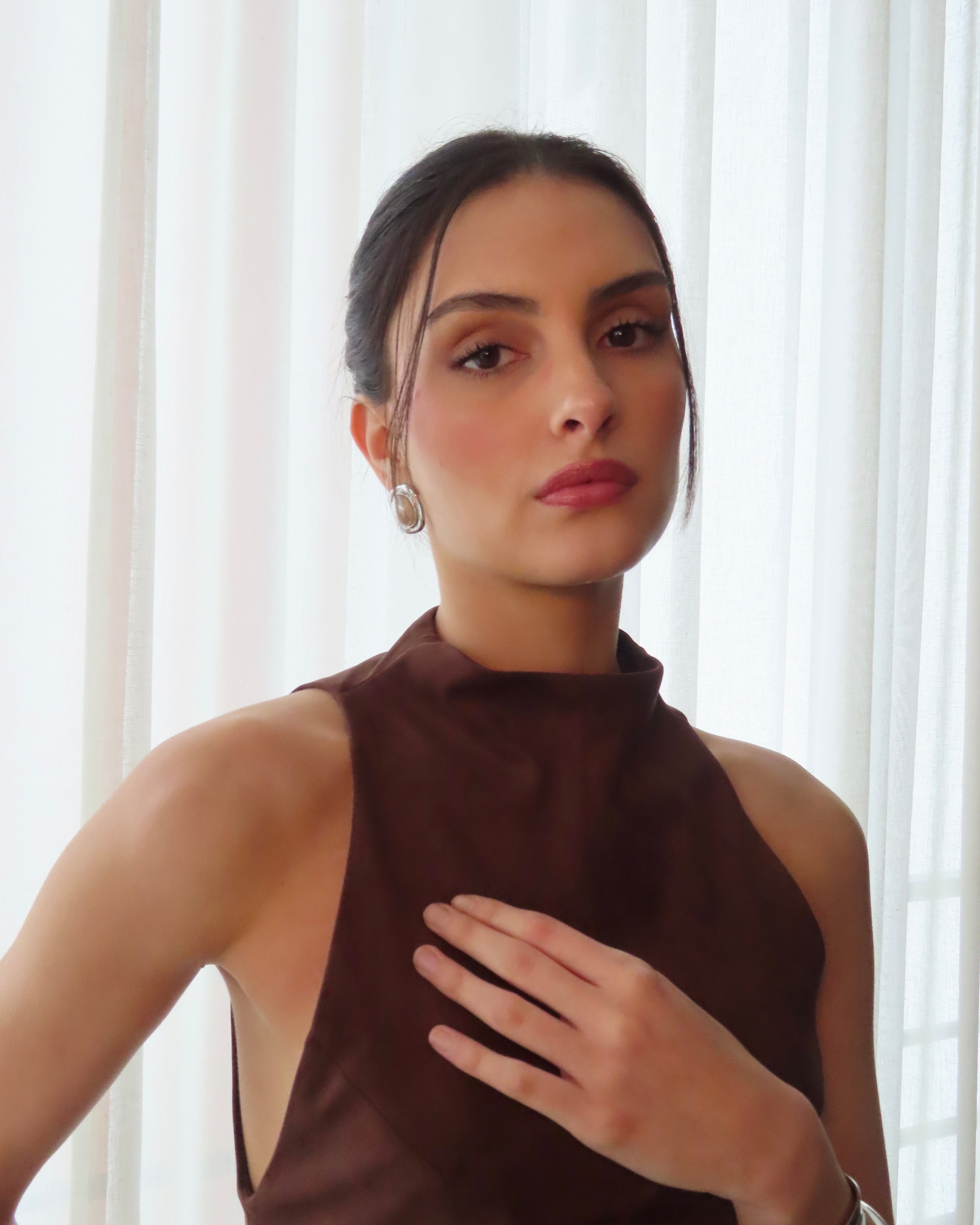 Noor Pearl Earrings - Silver