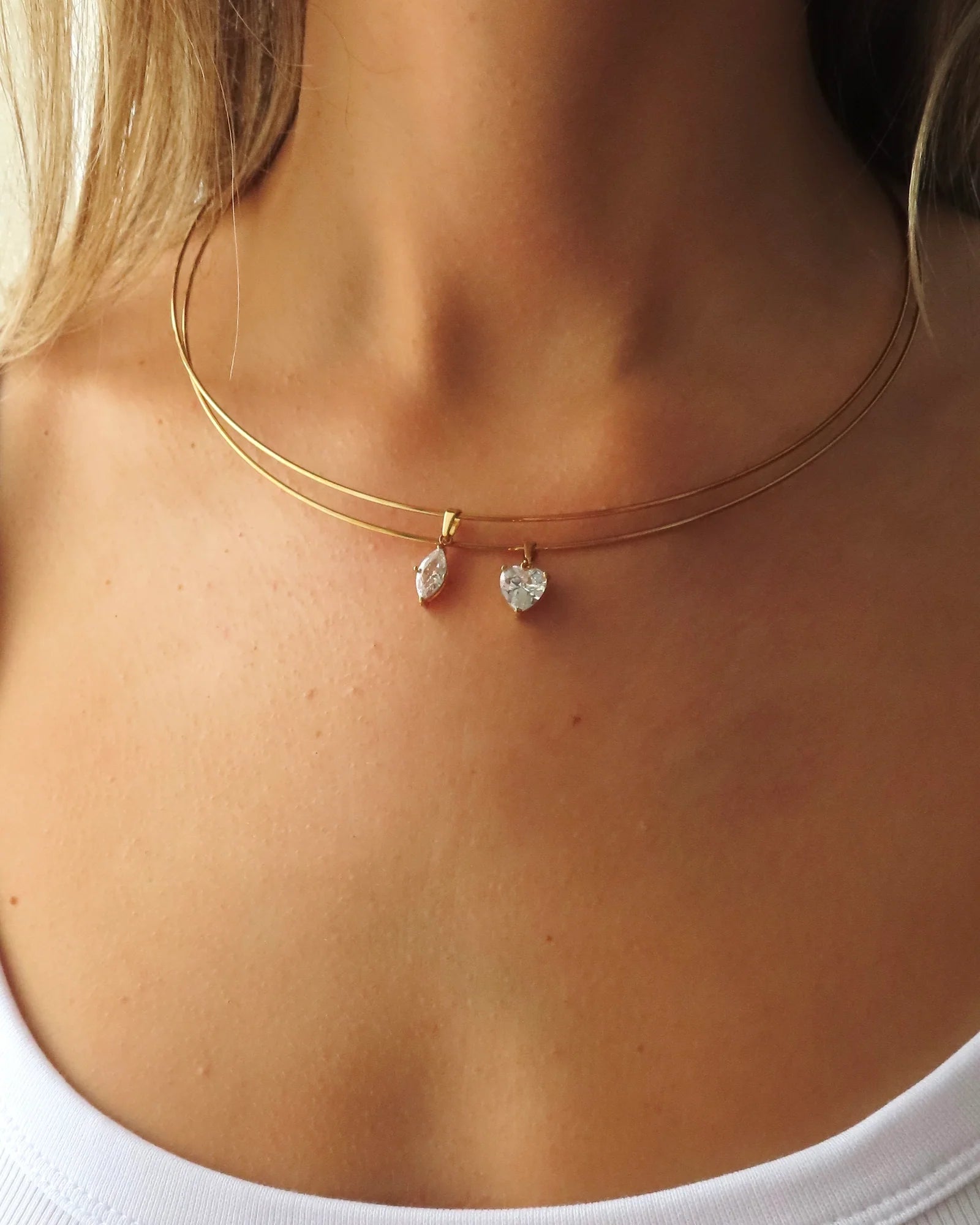 Heart CZ Charm