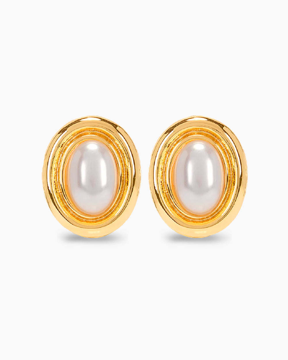 Noor Pearl Earrings - Gold