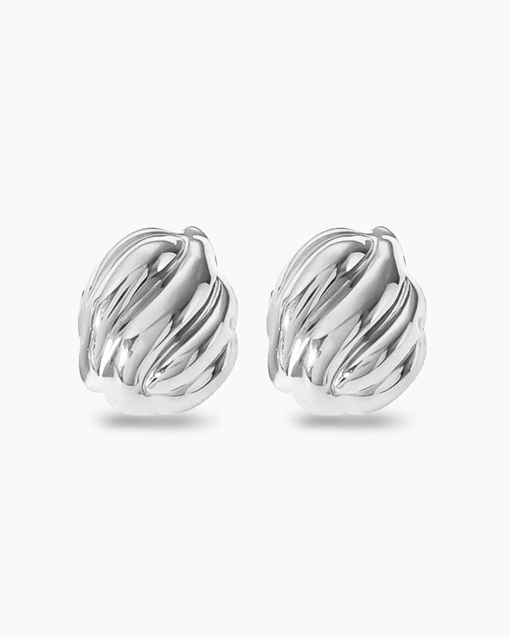 Row Earrings - Silver