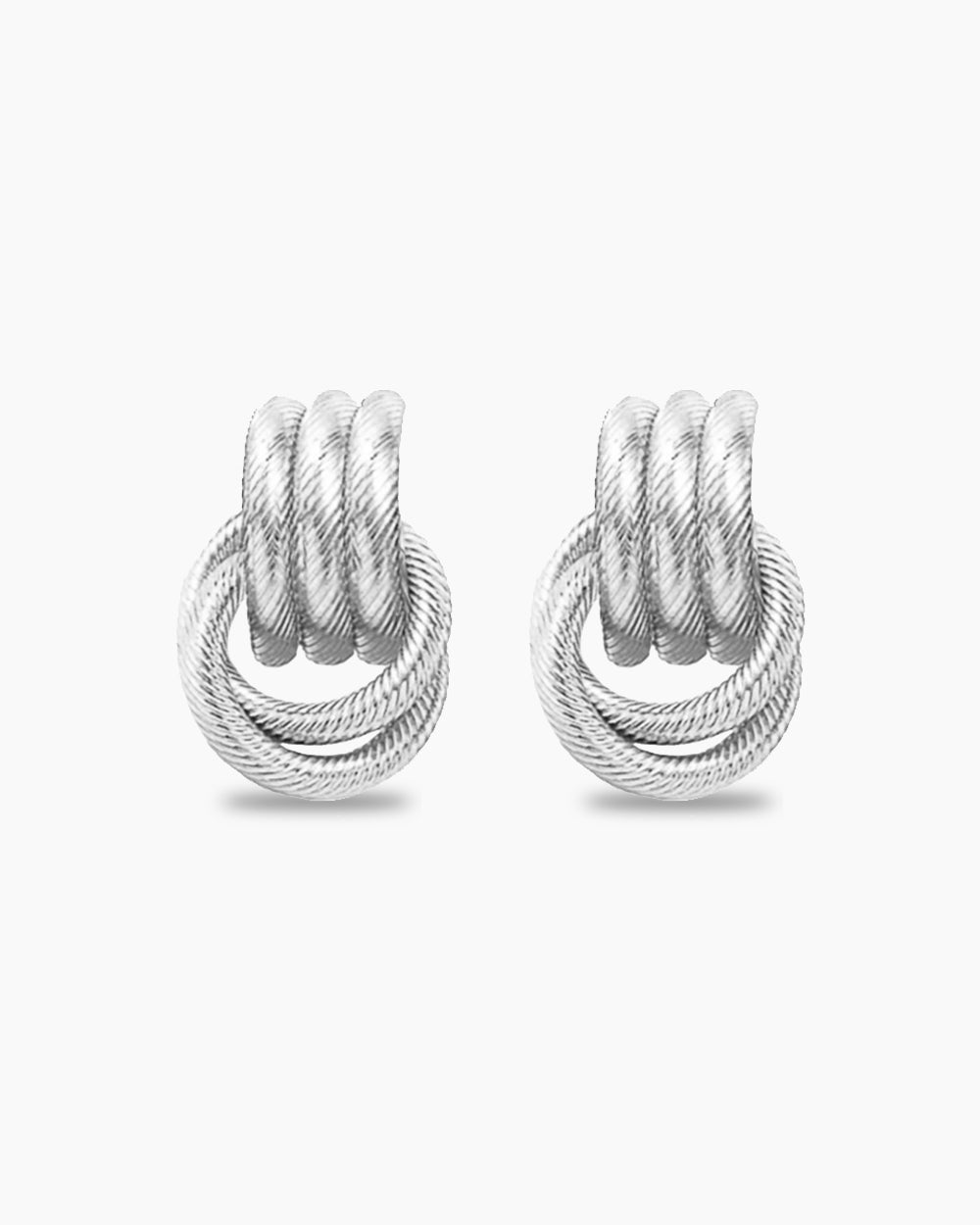 Knot Earrings - Silver