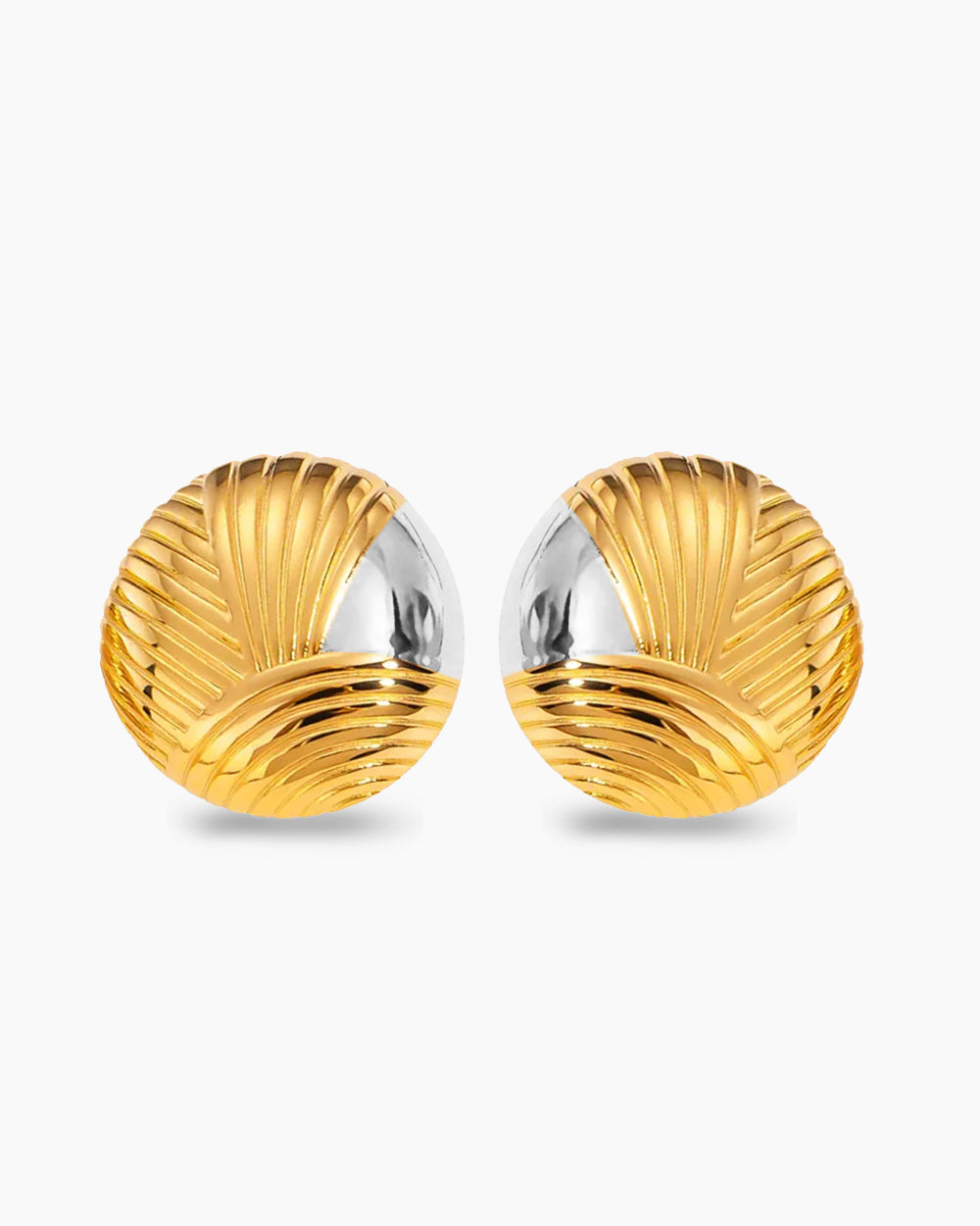Avenue Earrings - Two Tone