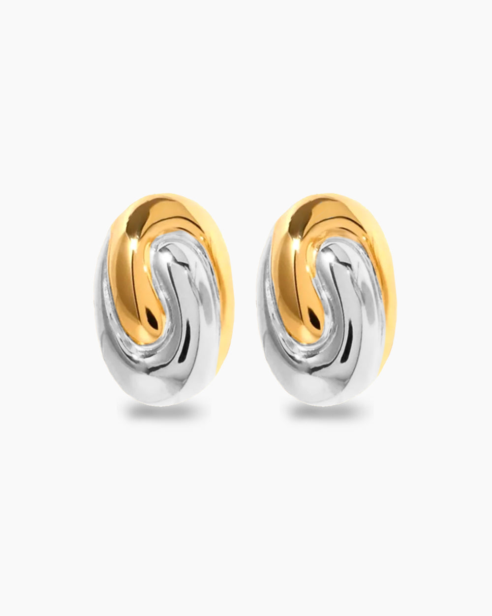 Bleecker Earrings - Two Tone