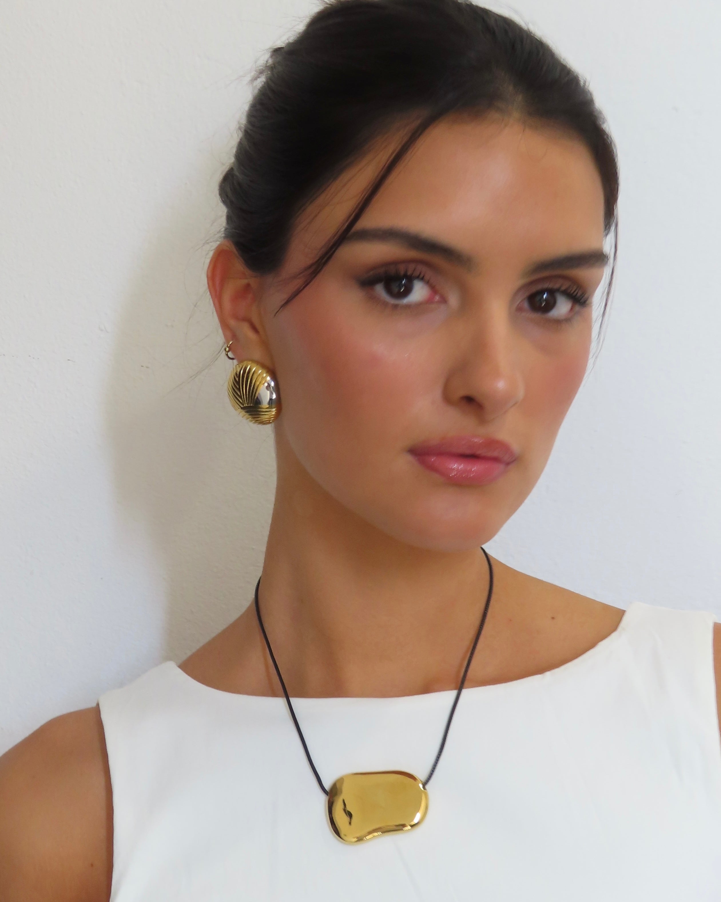 Avenue Earrings - Two Tone