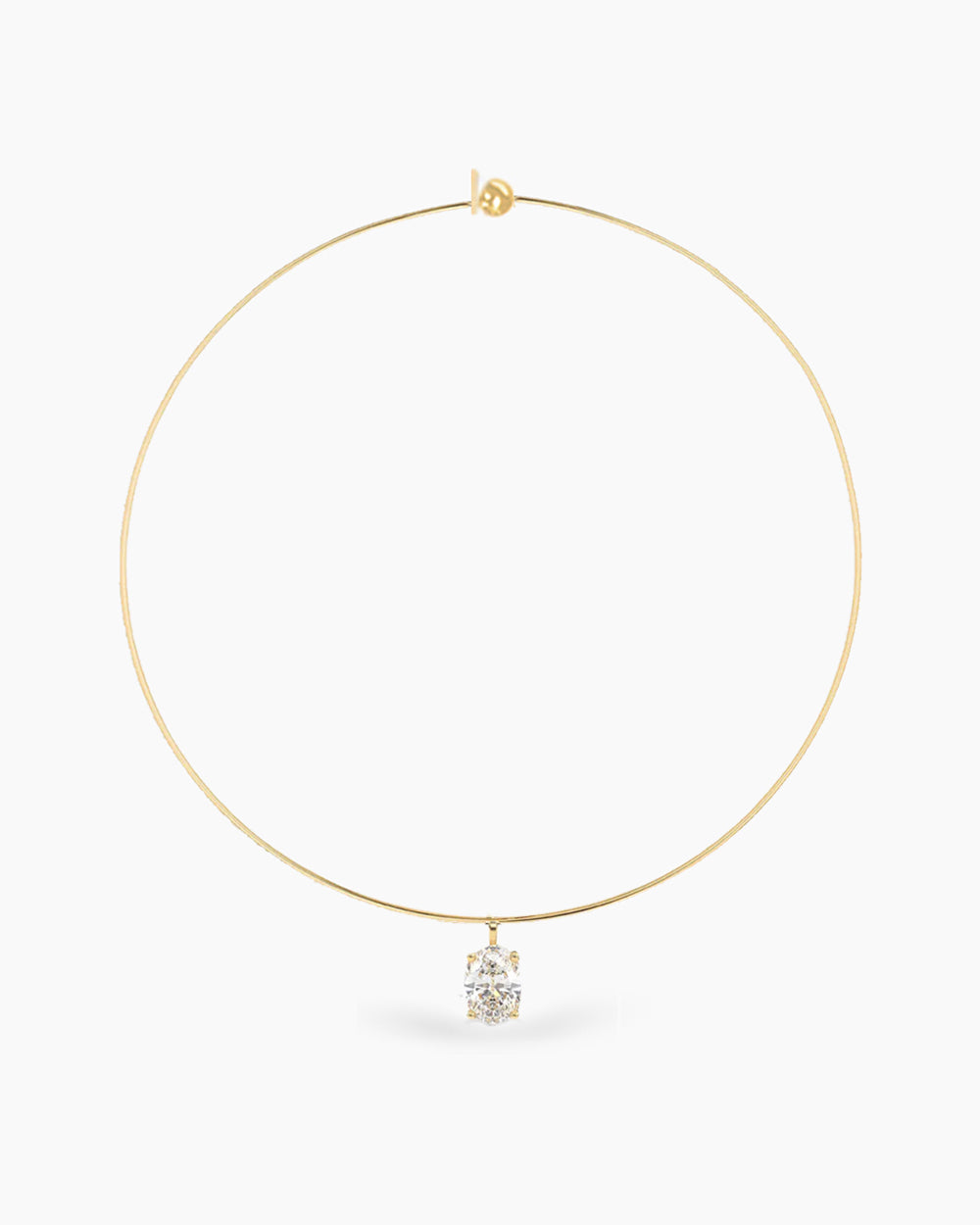 Carlyle Necklace - Oval CZ