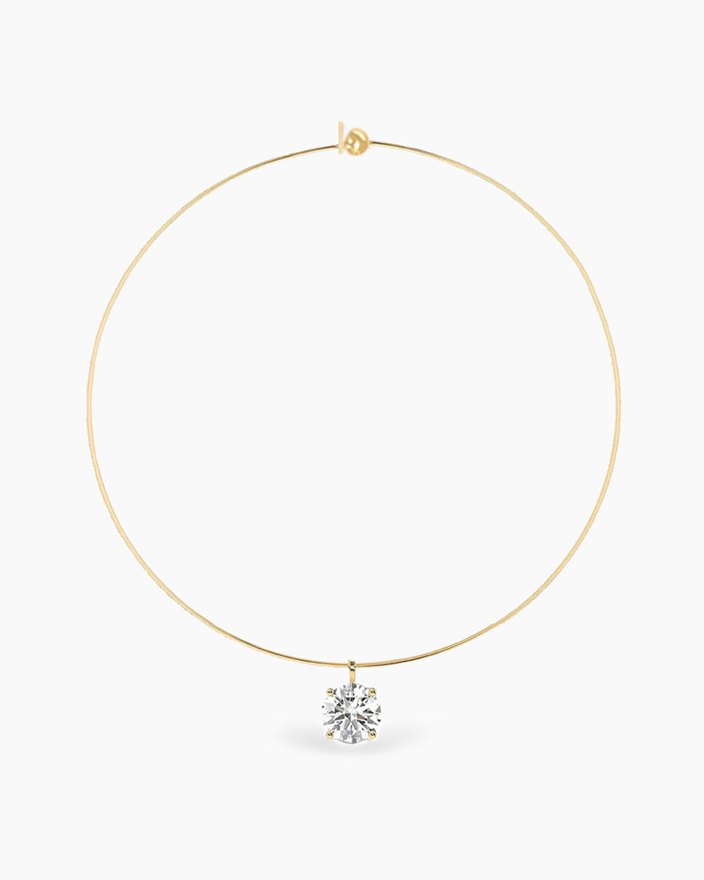 Carlyle Necklace - Round CZ