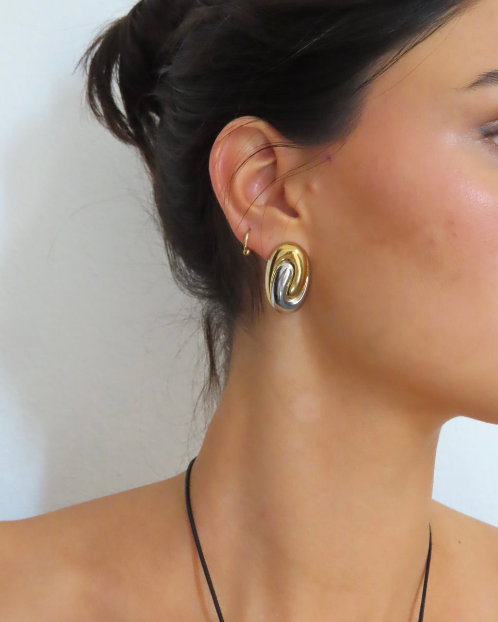 Bleecker Earrings - Two Tone