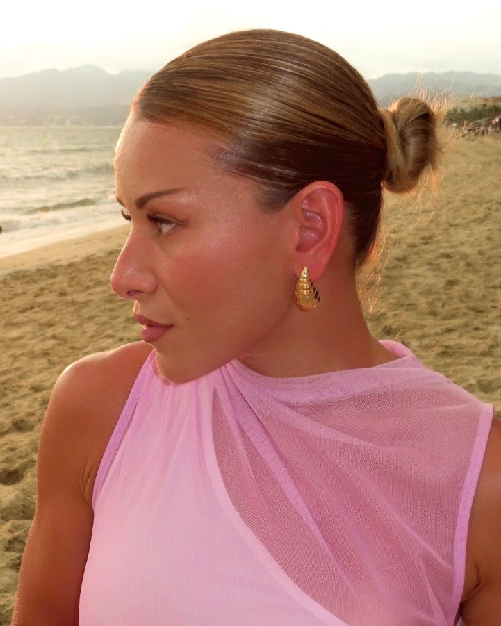 Tabbi Spiral Earrings - Gold