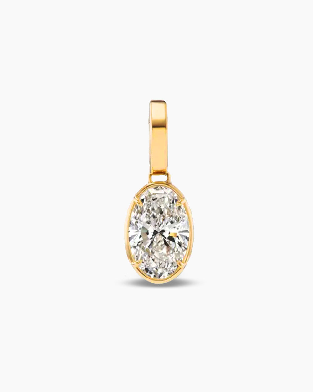 Oval CZ Charm