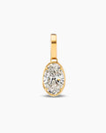 Oval CZ Charm