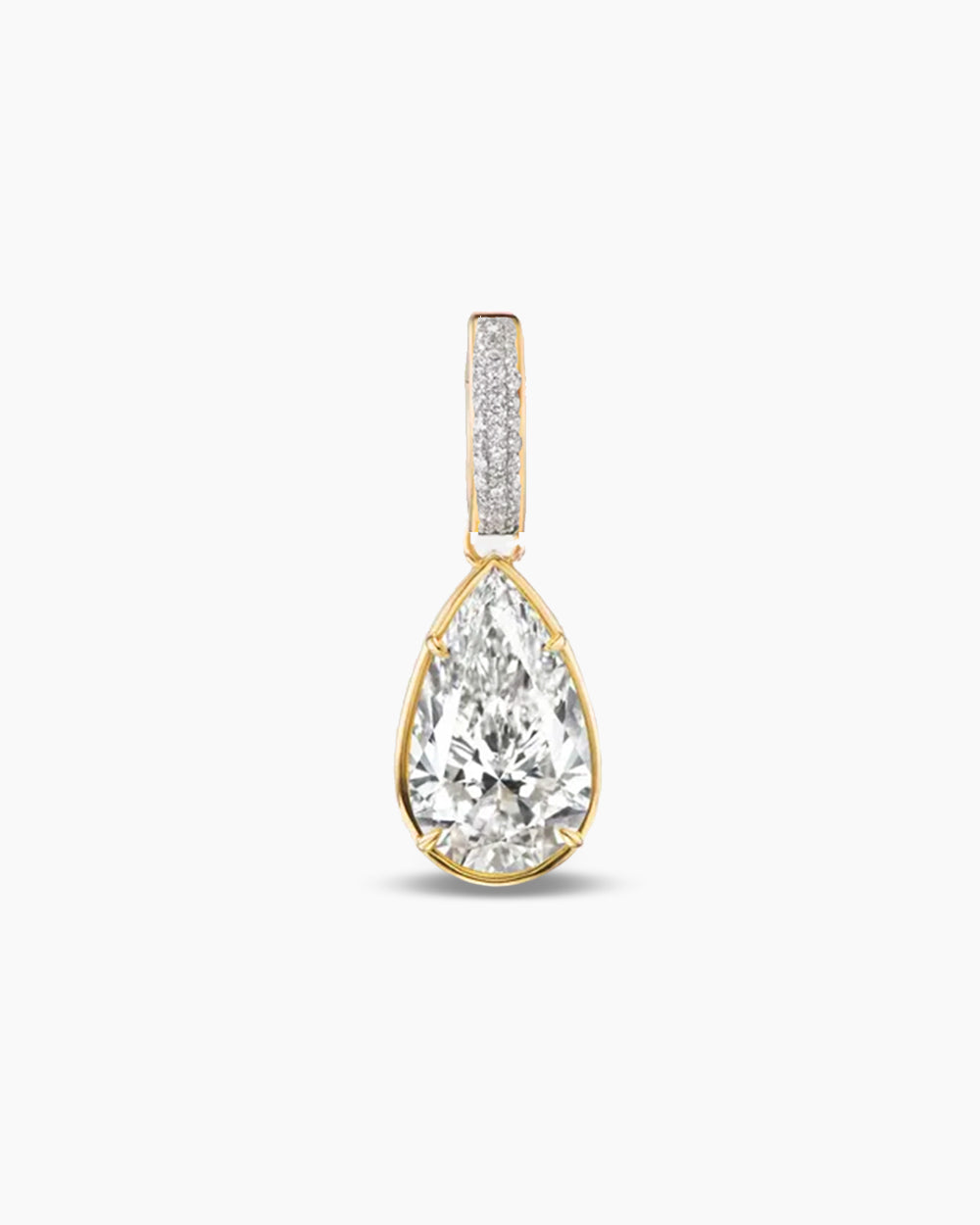 Pear CZ Charm